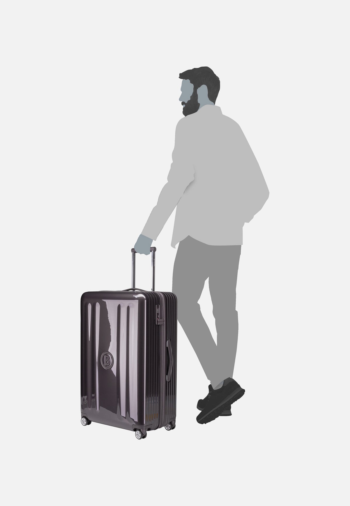 Bogner Piz C75 Trolleycase LVZ 4w Dark Grey Suitcase