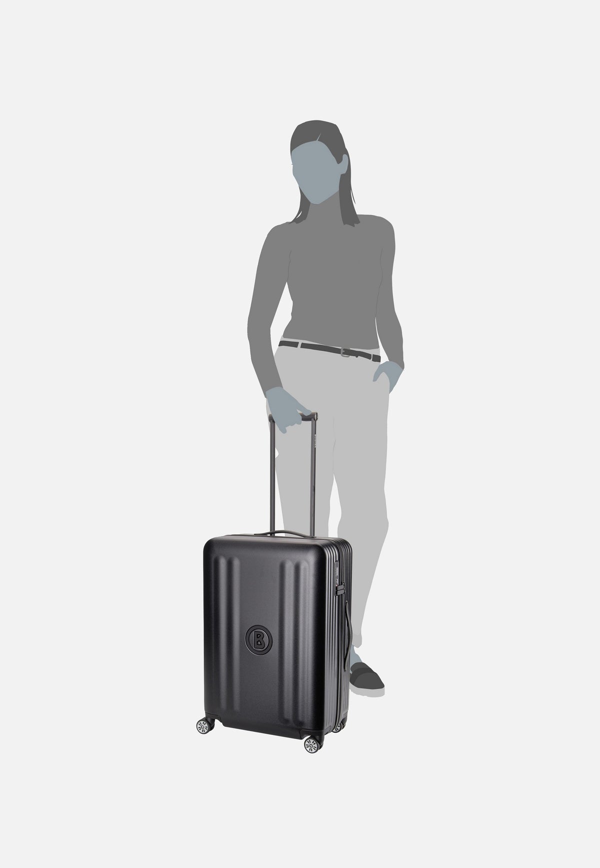 Bogner Piz Tamaro C65 Trolleycase LVZ 4W Black Suitcase