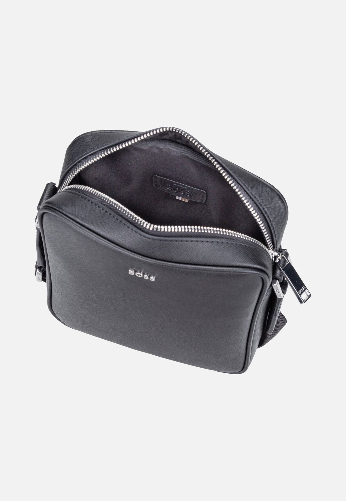 BOSS Northon NorthSouth Zip 50567390 Black Borsa a tracolla
