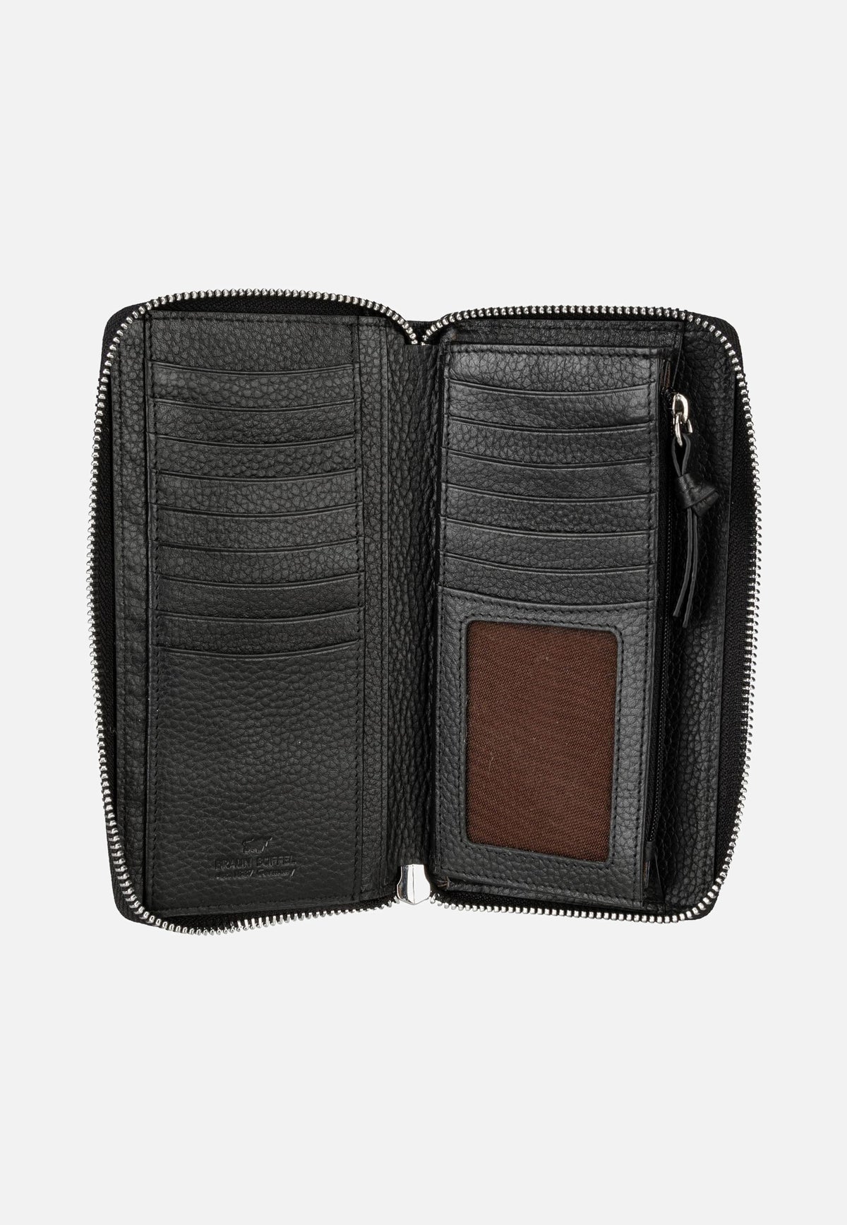 Braun Büffel Hanna Zip-Around 16Cs Schwarz Wallet
