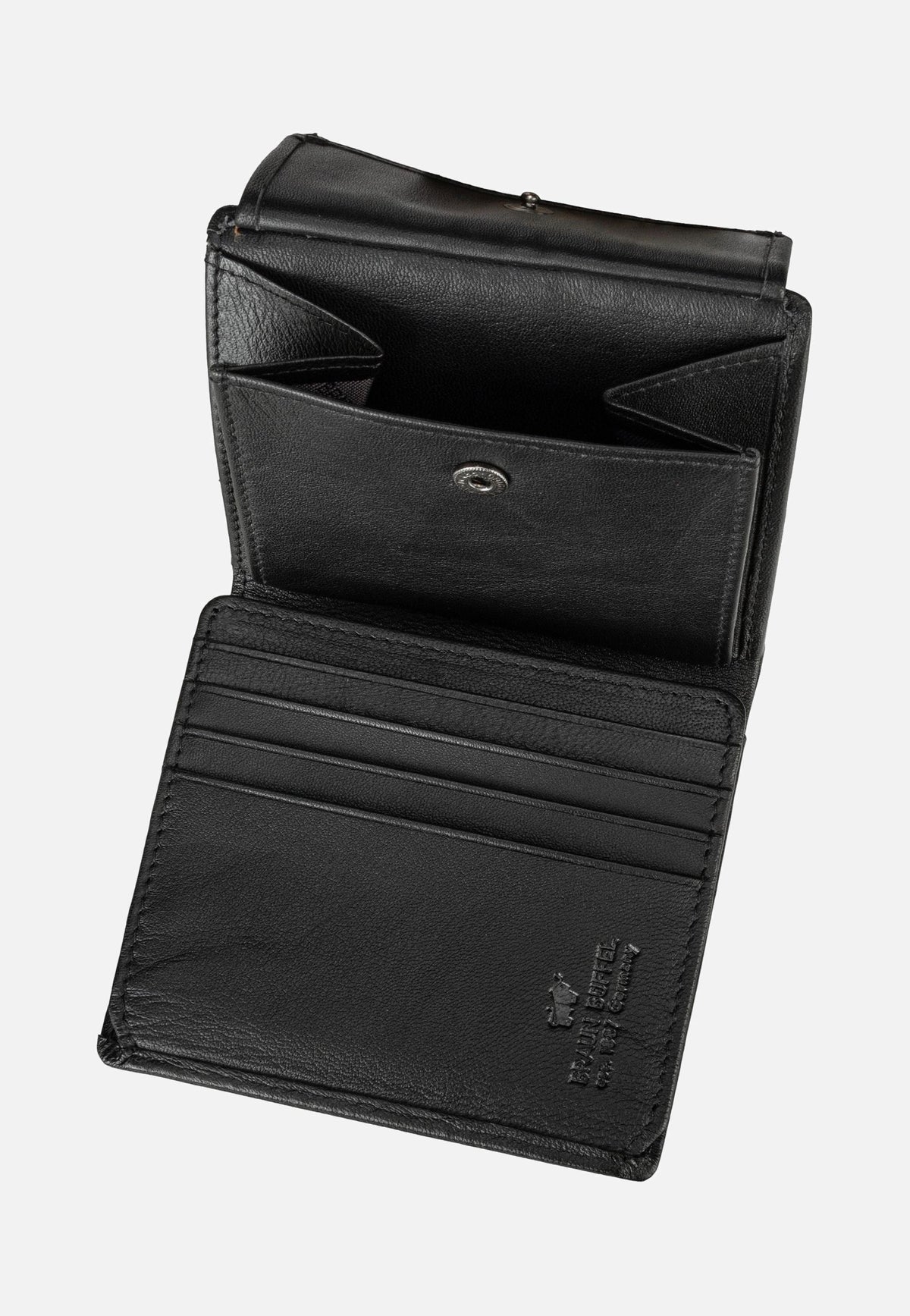 Braun Büffel Hannes Coin Wallet Carré 8Cs Schwarz Wallet
