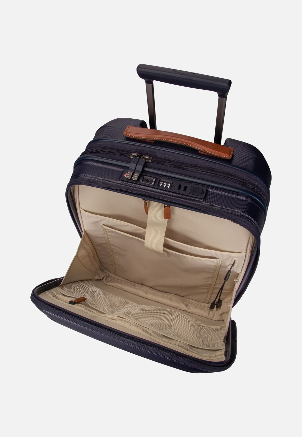 Bric's Taormina Trolley 55 Exp.Vortasche Blau Suitcase