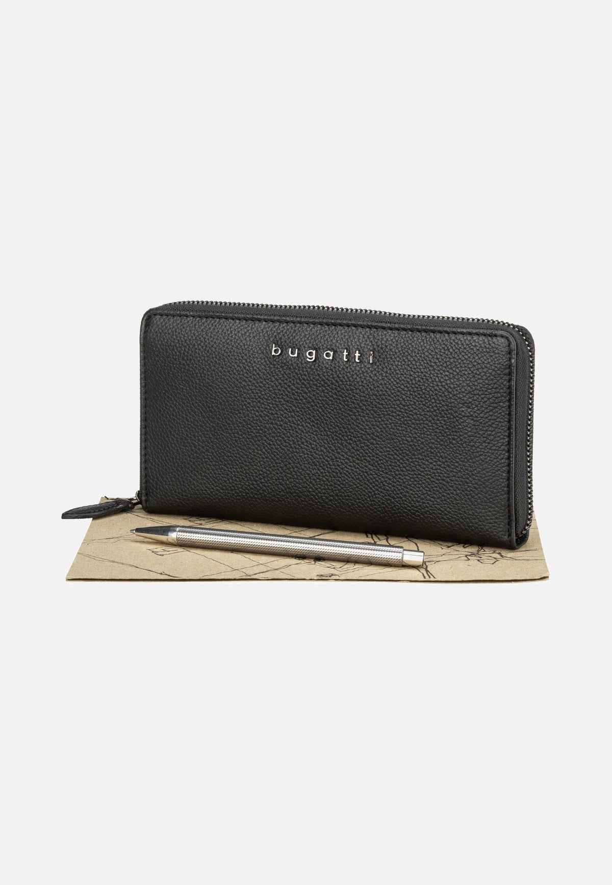 Bugatti Bella Ladies Zip Longpurse Schwarz Wallet