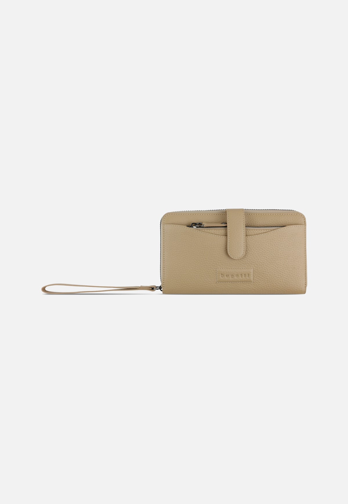 Bugatti Elsa Long Ladies Zip Key Sand Wallet