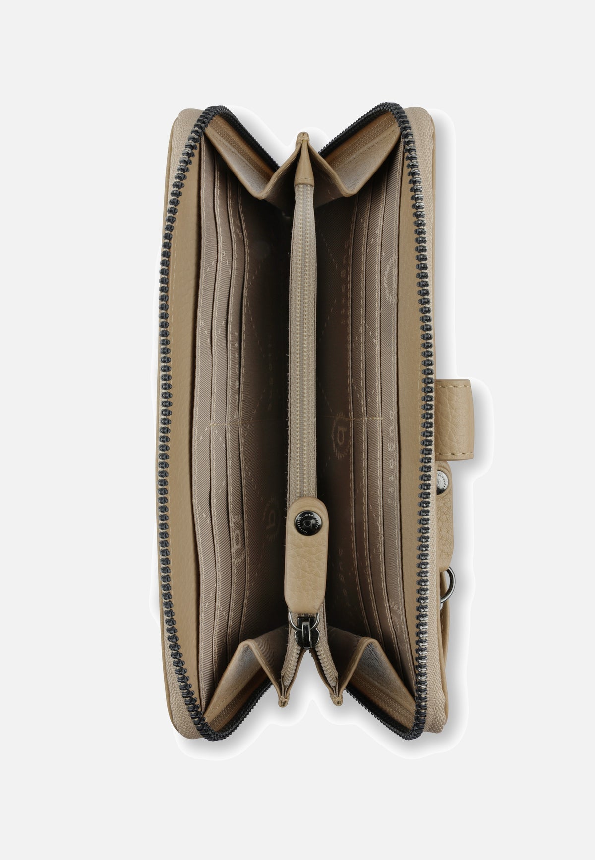 Bugatti Elsa Long Ladies Zip Key Sand Wallet