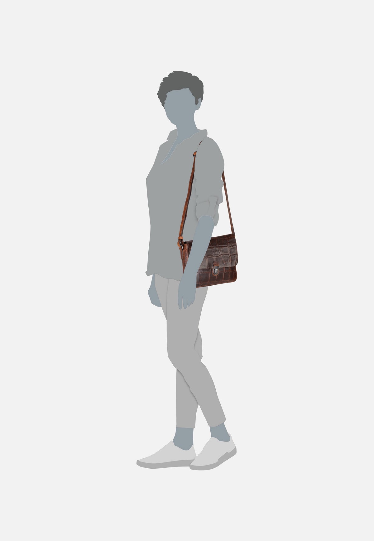 Bugatti Nevio 5921 Cognac Crossbody Bag