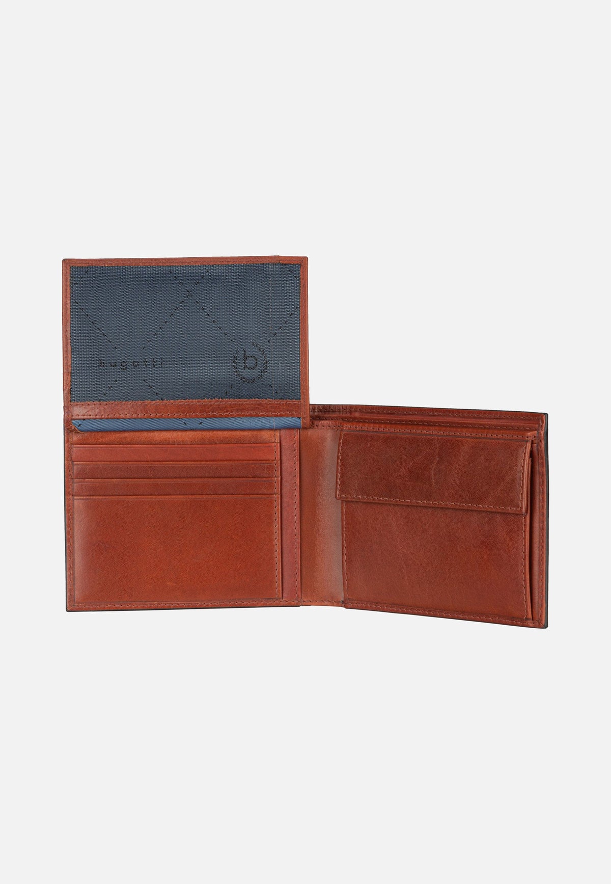 Bugatti Nobile Horizontal with Flap Cognac Wallet