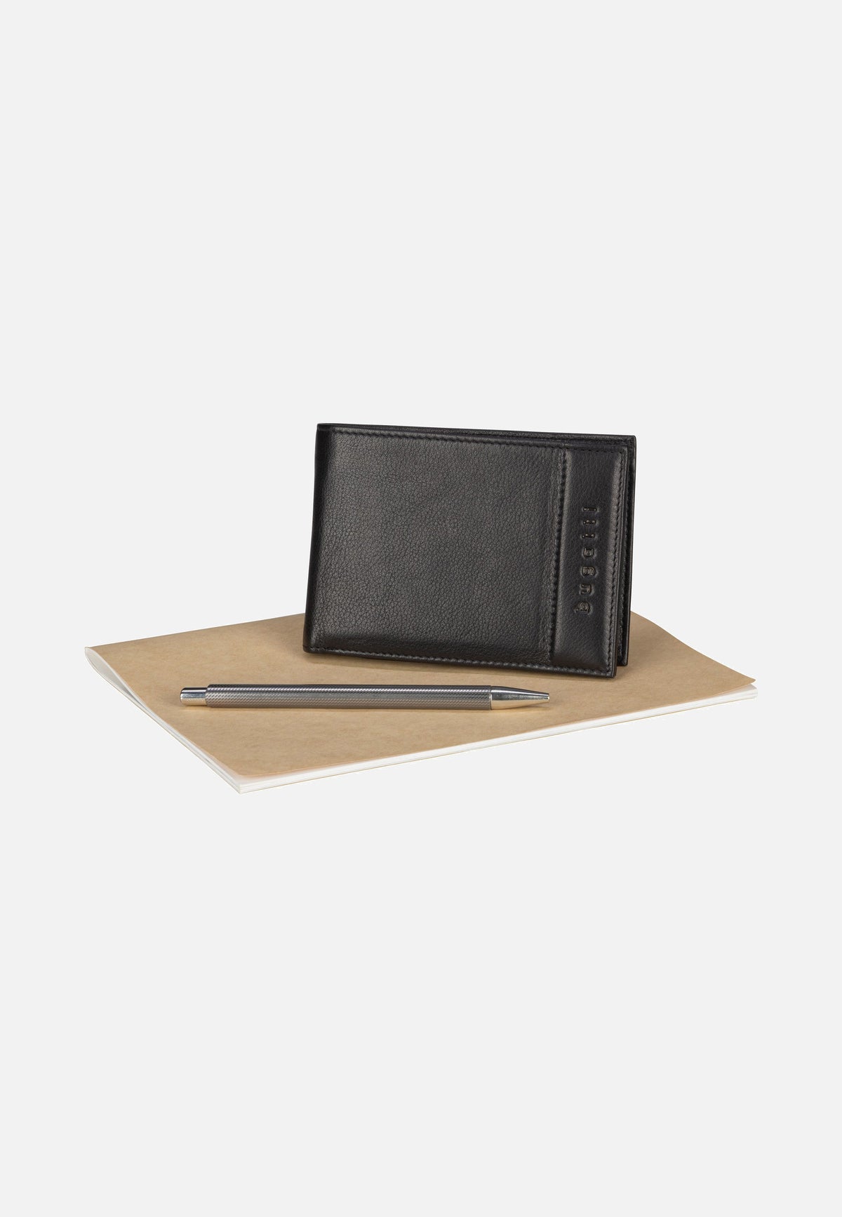 Bugatti Nome Horizontal with Flap II Schwarz Wallet