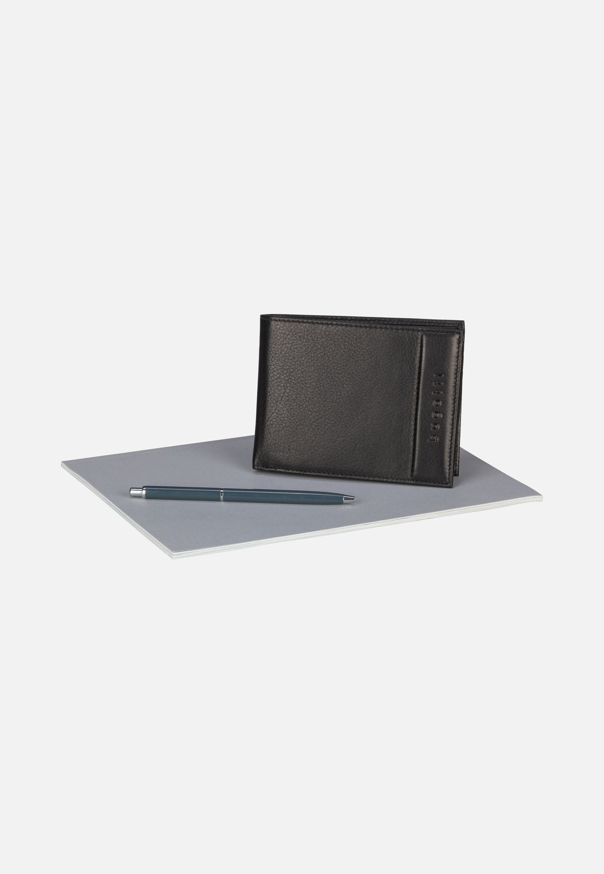 Bugatti Nome Horizontal with Flap III Schwarz Wallet