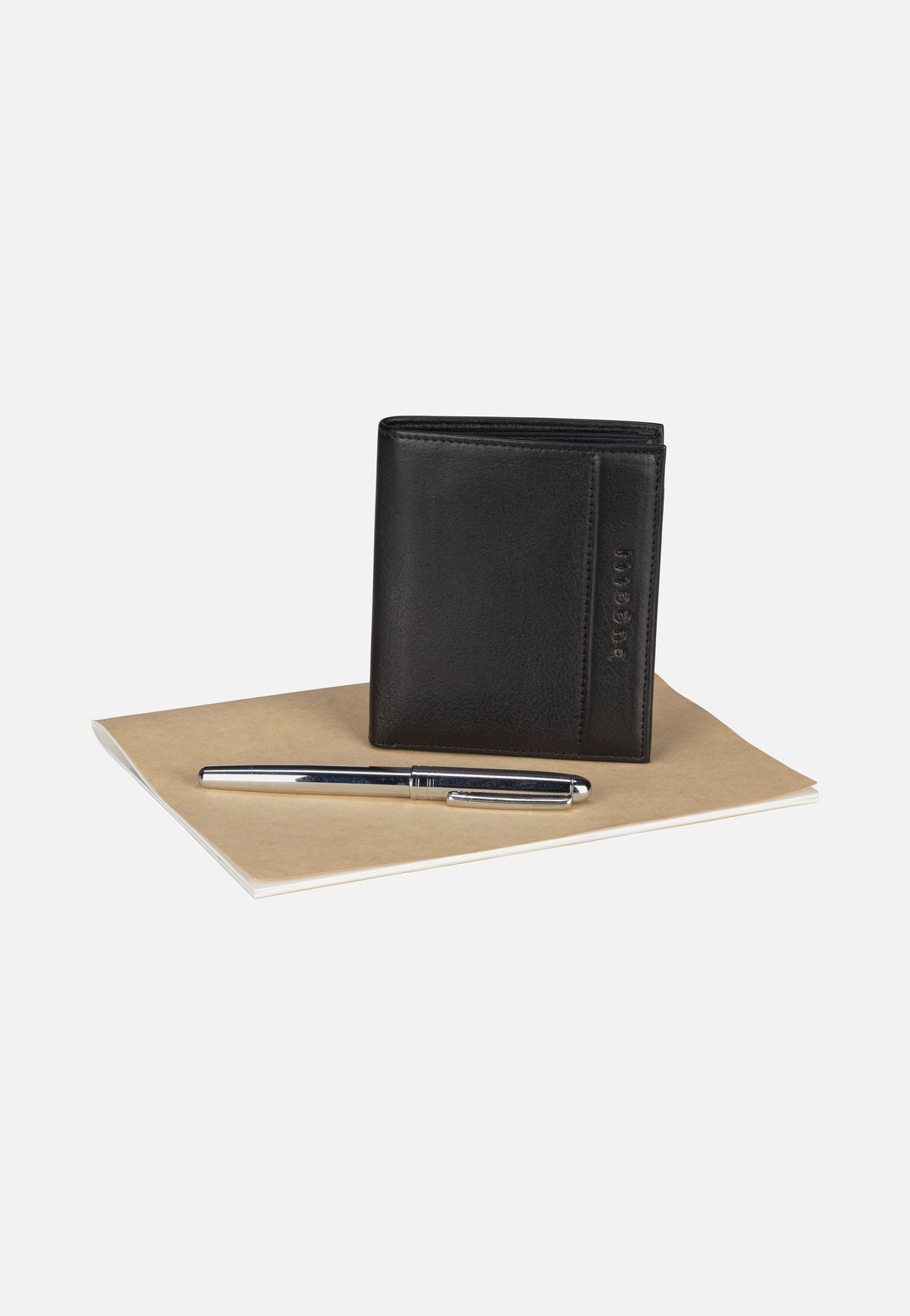 Bugatti Nome Vertical with Flap I Schwarz Wallet