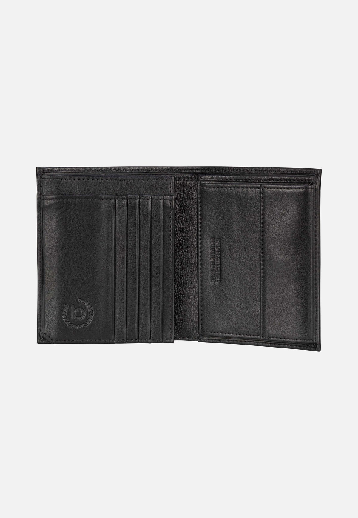 Bugatti Nome Vertical with Flap I Schwarz Wallet
