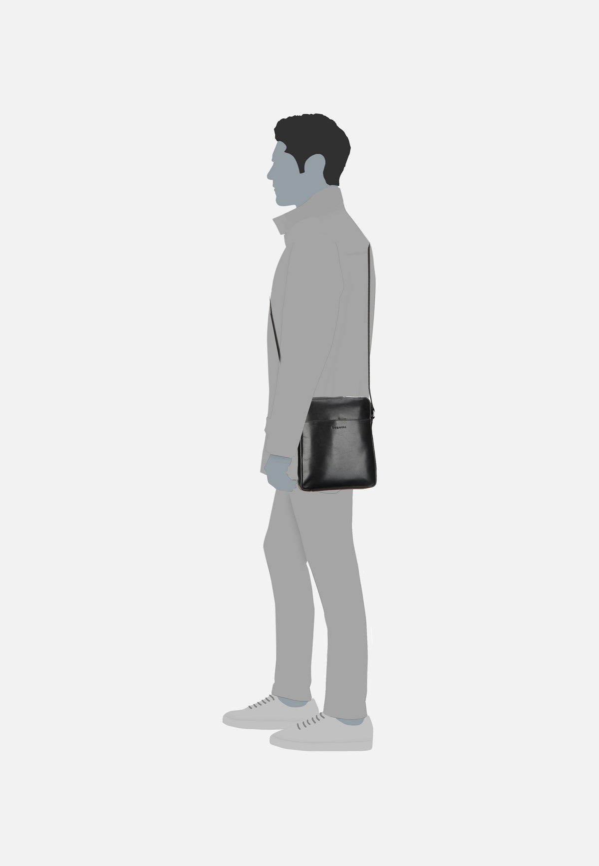 Bugatti Romano 4016 Schwarz Crossbody Bag