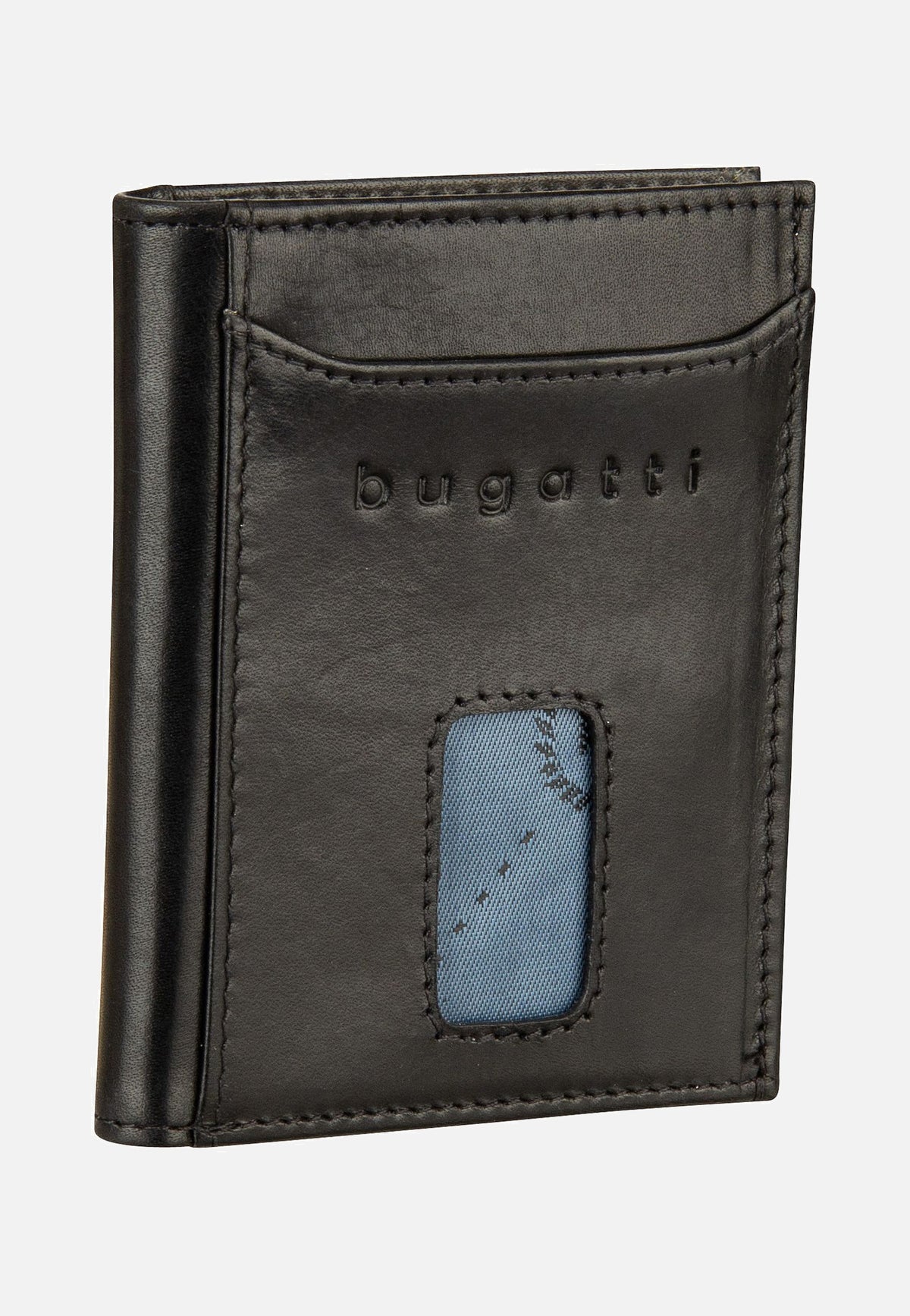Bugatti Secure Slim Mini 1490R Schwarz Card Holder