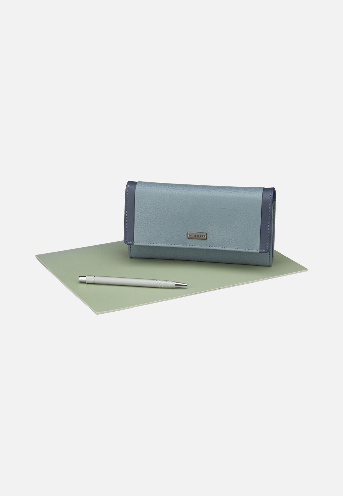 Bugatti Sina Ladies Long With Flap Denim Wallet