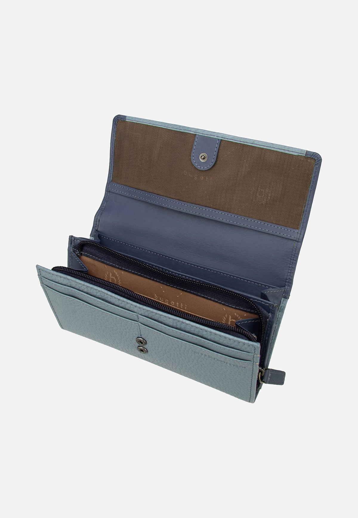 Bugatti Sina Ladies Long With Flap Denim Wallet