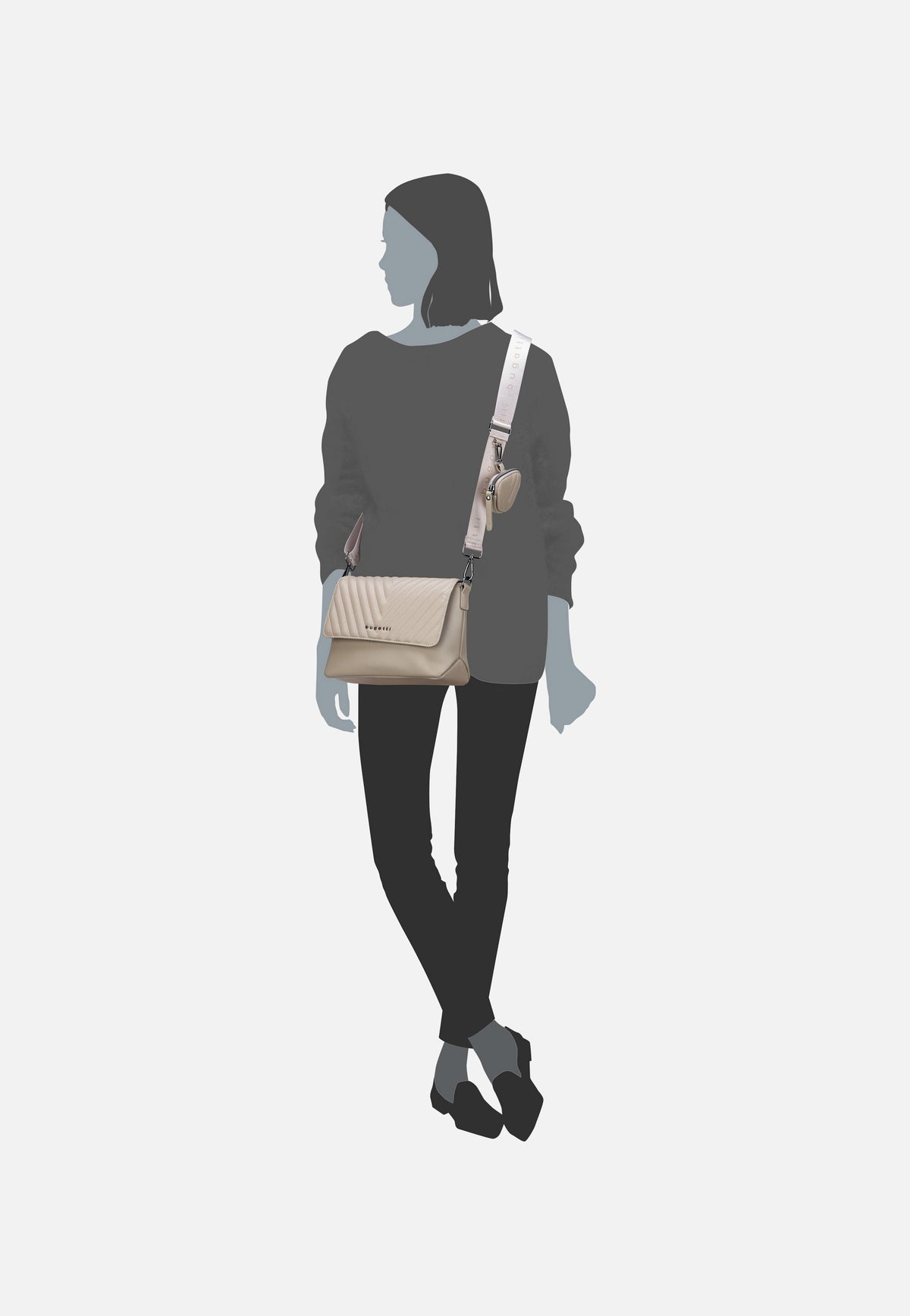 Bugatti Sira Large II Beige Crossbody Bag
