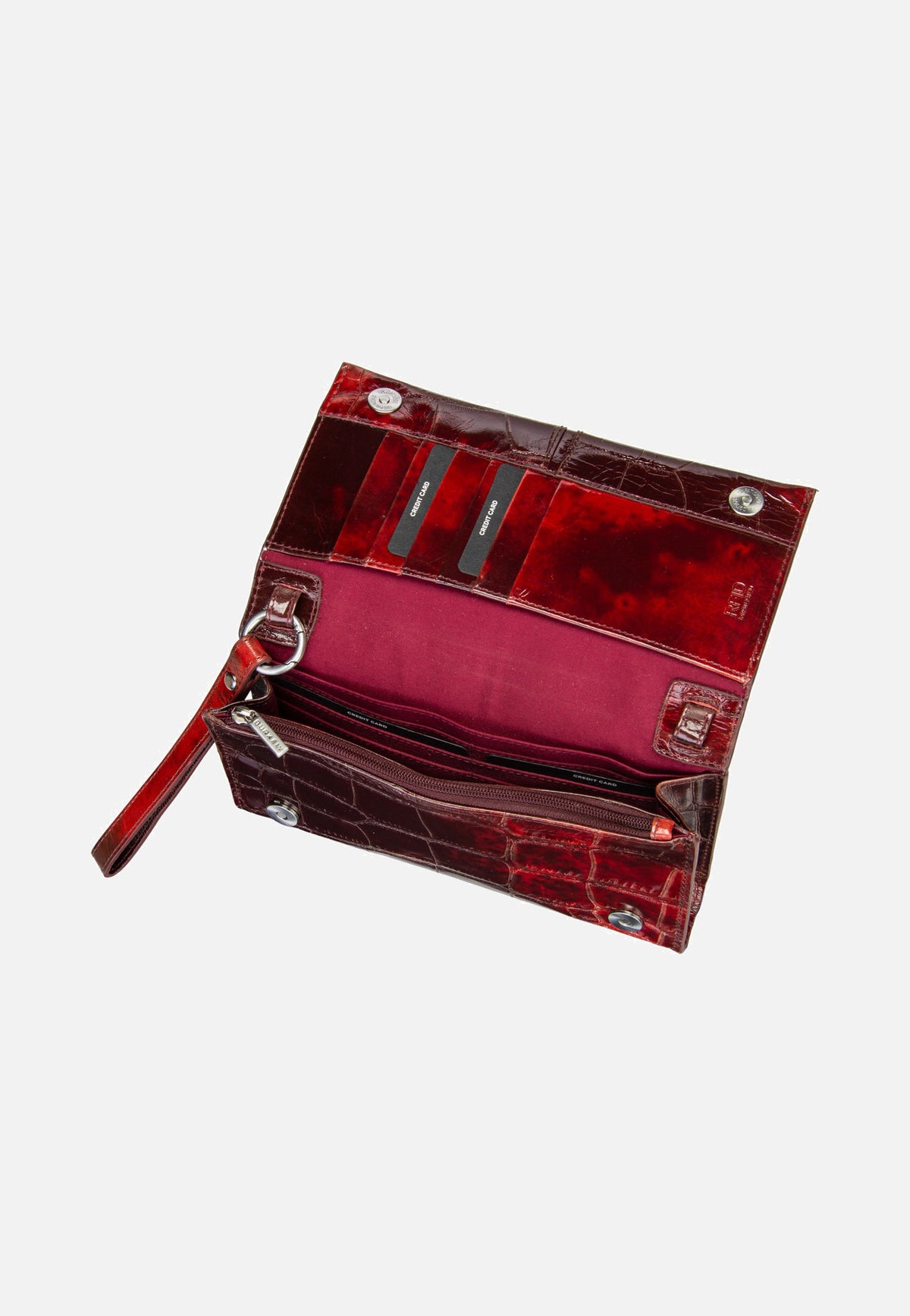 Burkely Cool Colbie 1000859 Burgundy Patent Borsa a tracolla