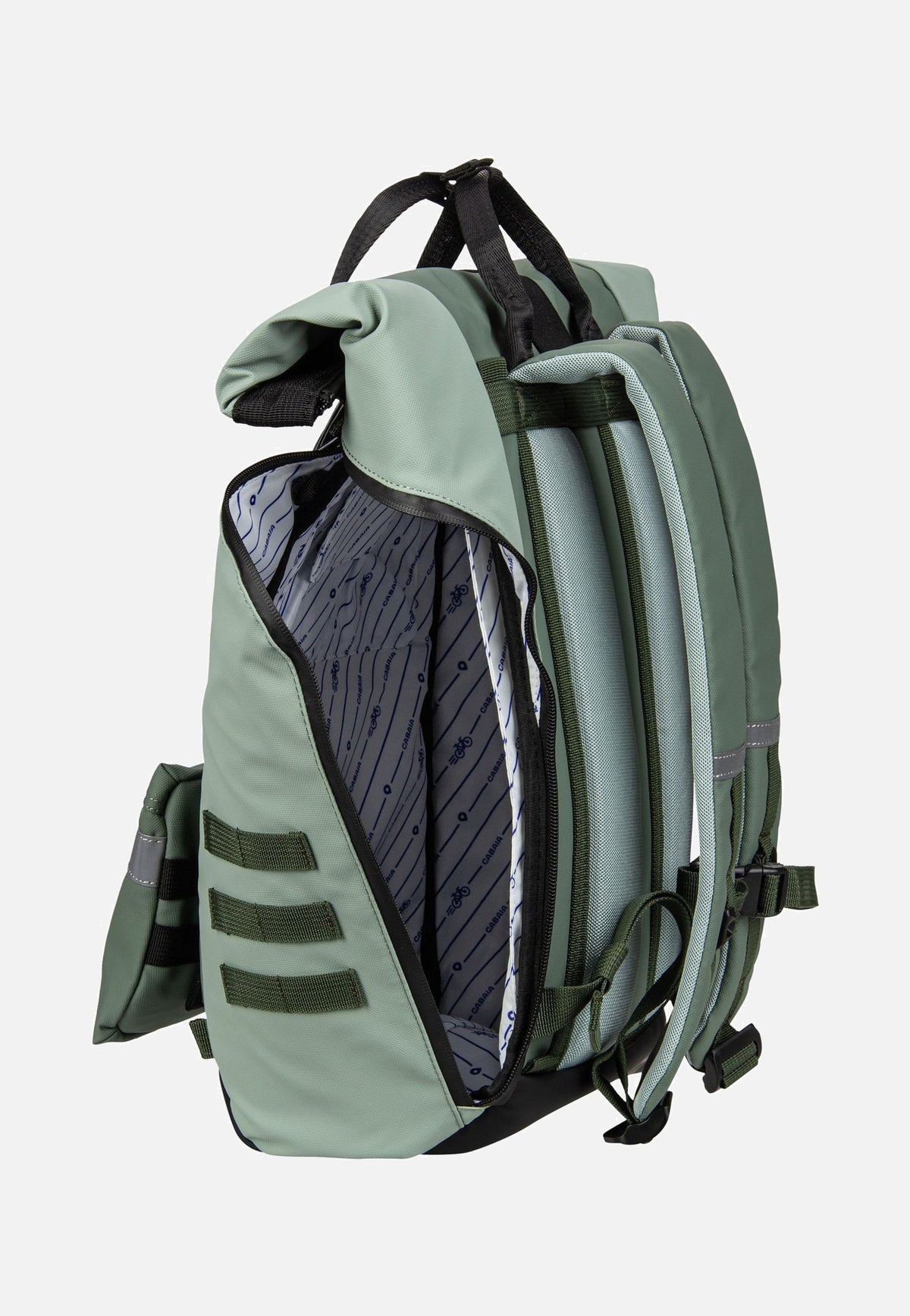 Cabaia Explorer Recycled Oxford Medium Menton Rolltop Backpack