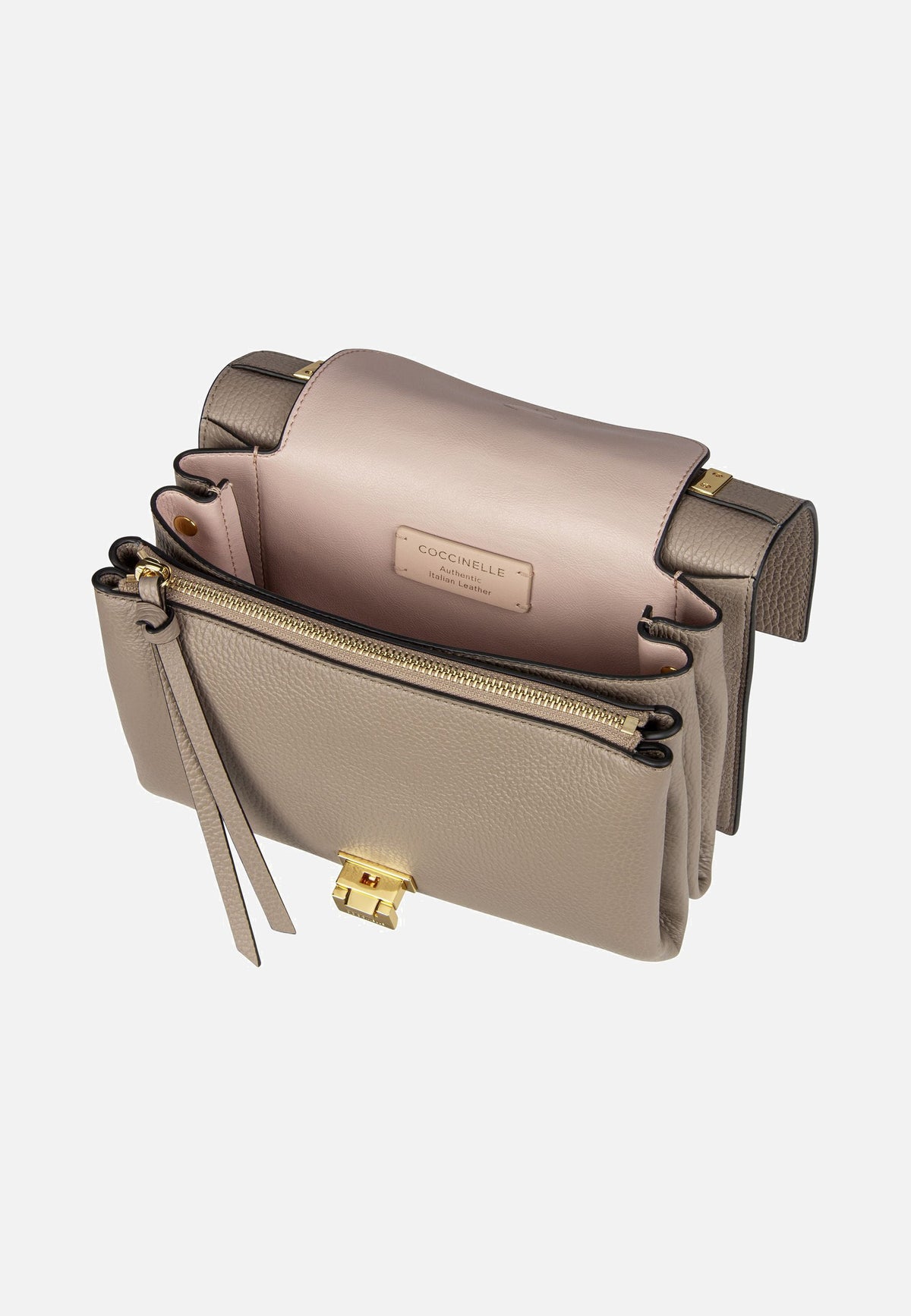 Coccinelle Arlettis 1207 Warm Taupe Shoulder Bag