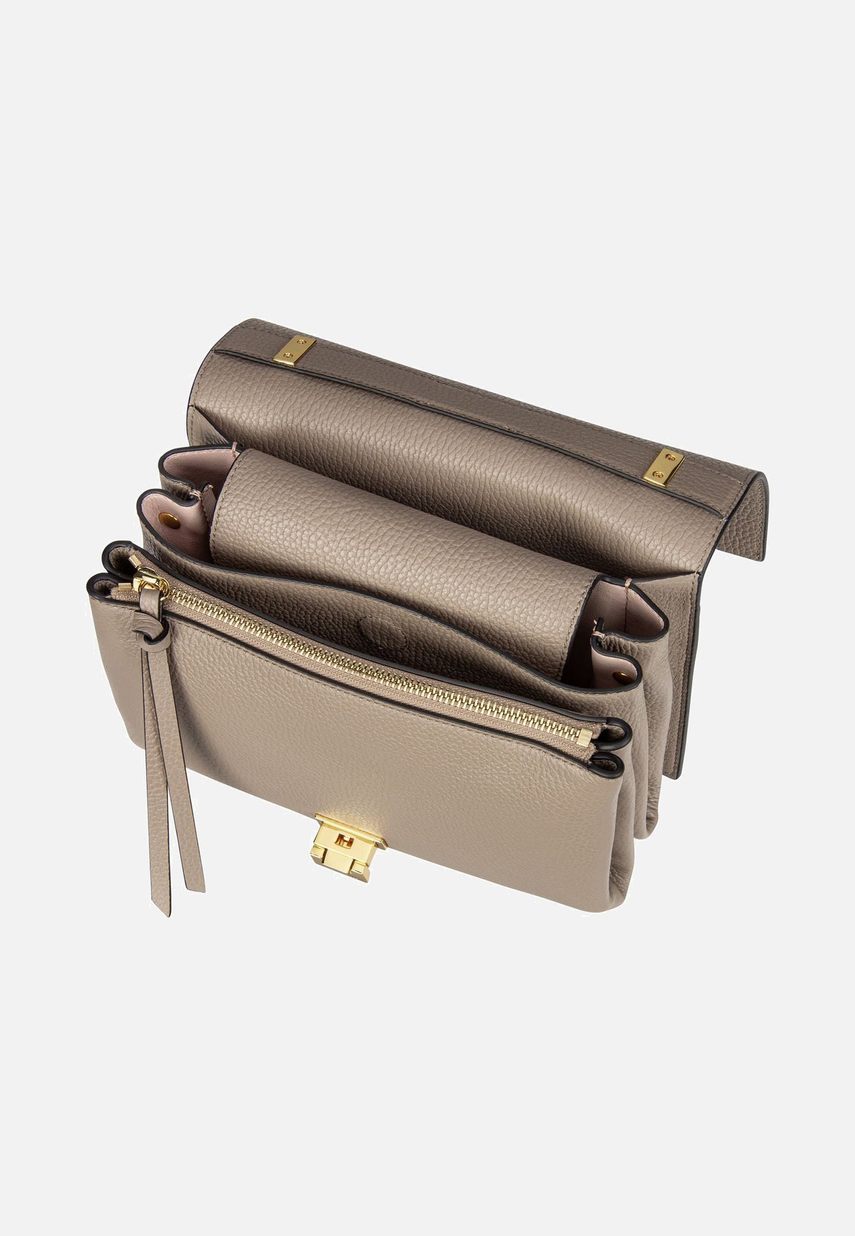 Coccinelle Arlettis 1207 Warm Taupe Shoulder Bag