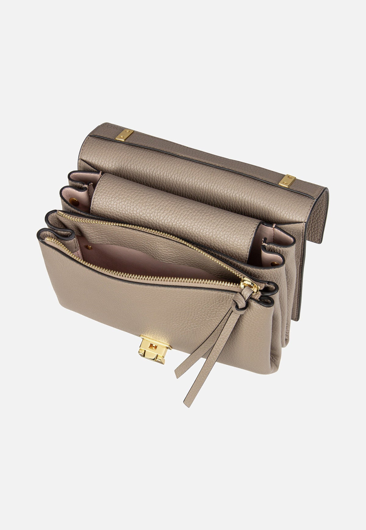 Coccinelle Arlettis 1207 Warm Taupe Shoulder Bag