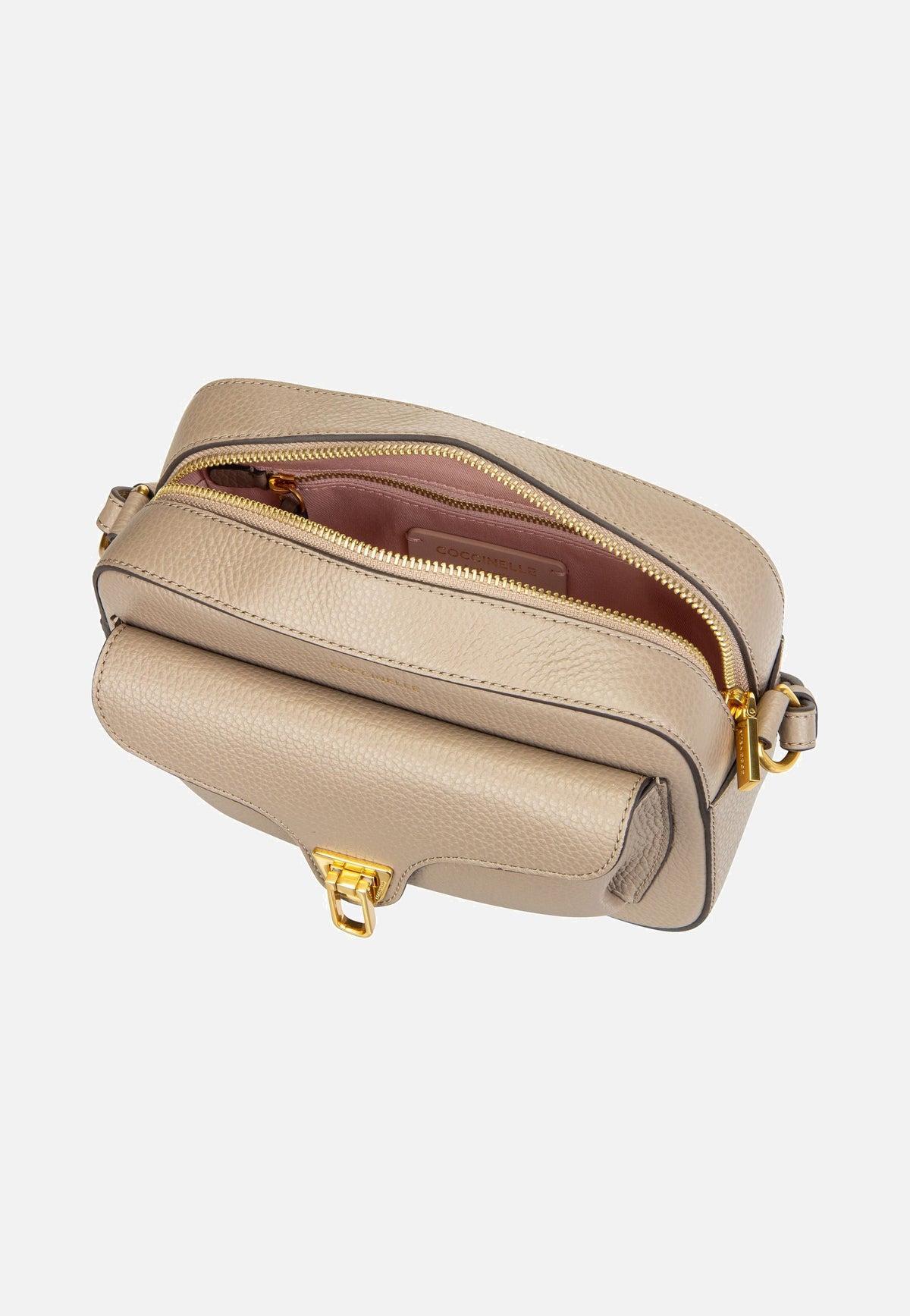 Coccinelle Beat Soft 1502 Warm Taupe Crossbody Bag