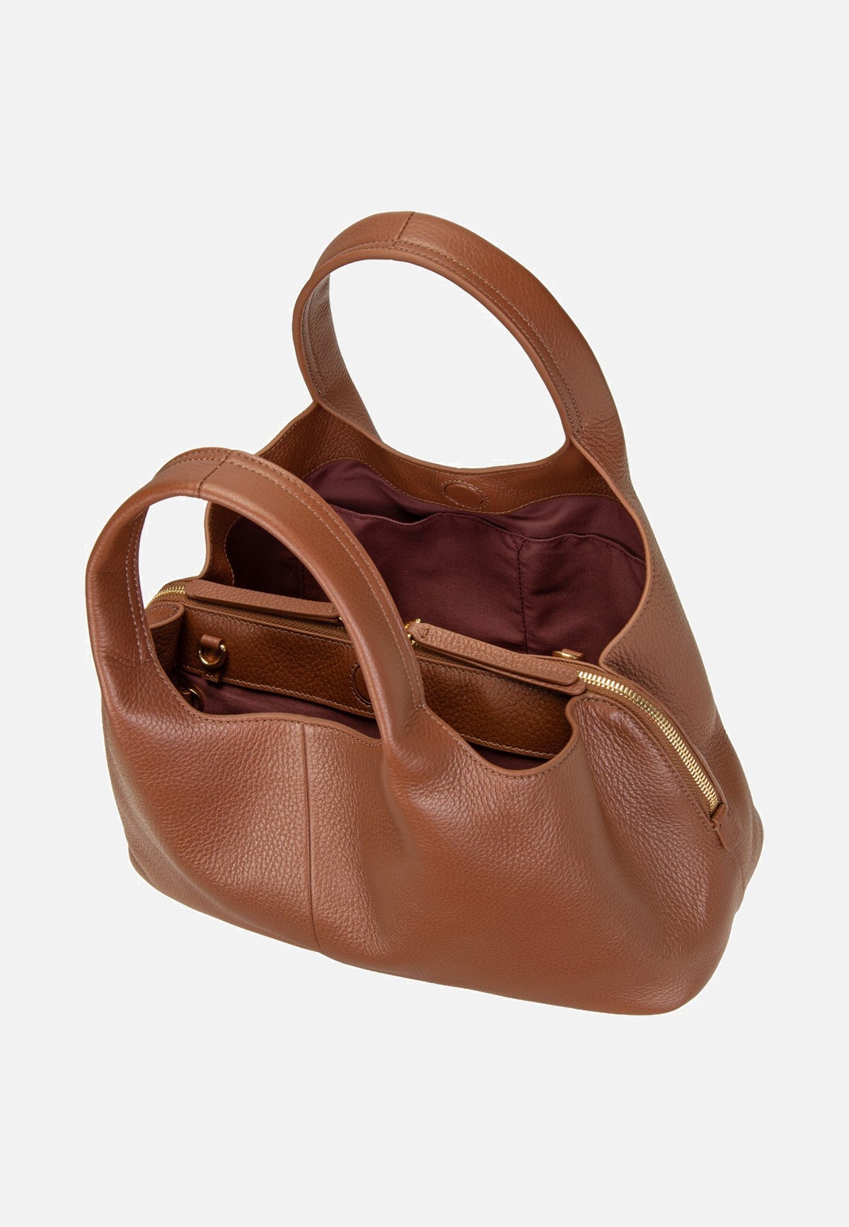 Coccinelle Nell 1801 Cognac Tote Bag