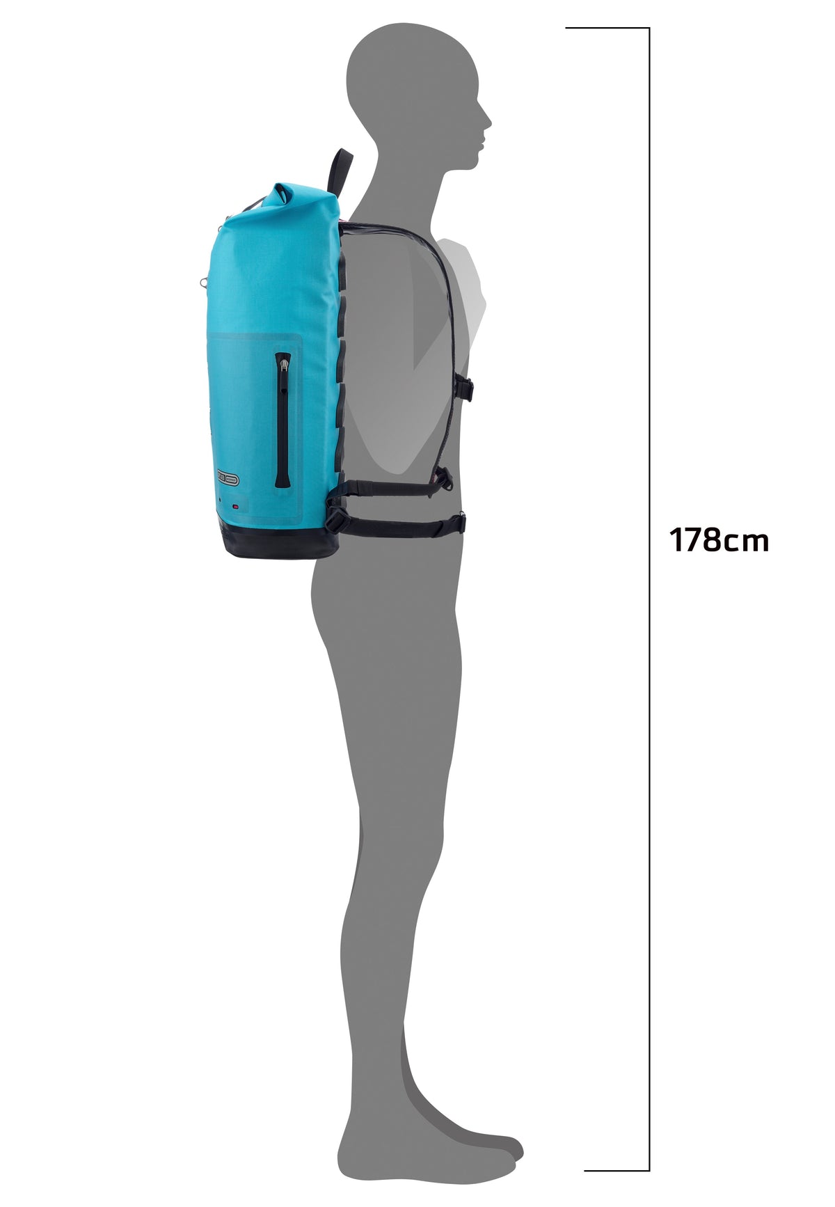 ORTLIEB Commuter Daypack Cyber 21L Cyber Blue/Pink Rolltop Rugzak