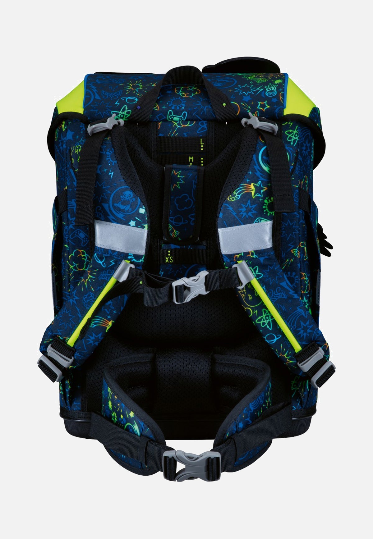 DerDieDas ErgoFlex Tiny Set Neon Crazy School Backpack