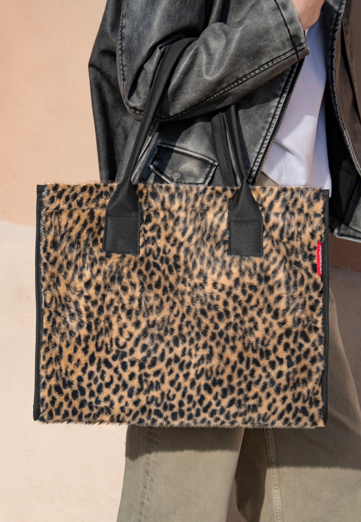 reisenthel Daily Shopper Leo Fake Fur Borsa tote