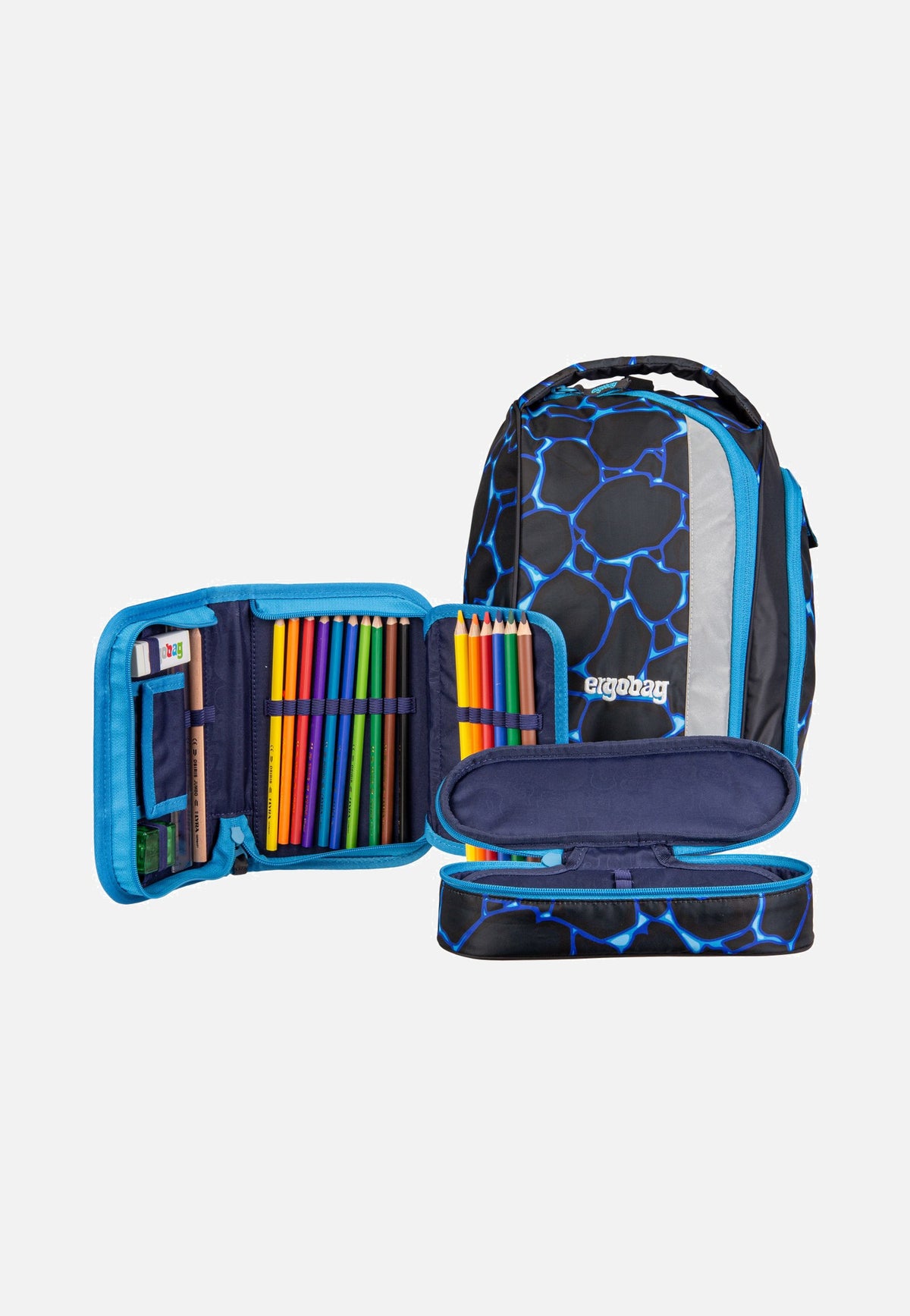 ergobag maxi Set COLOR FLASH Bärassic Garden Bolsa para la escuela