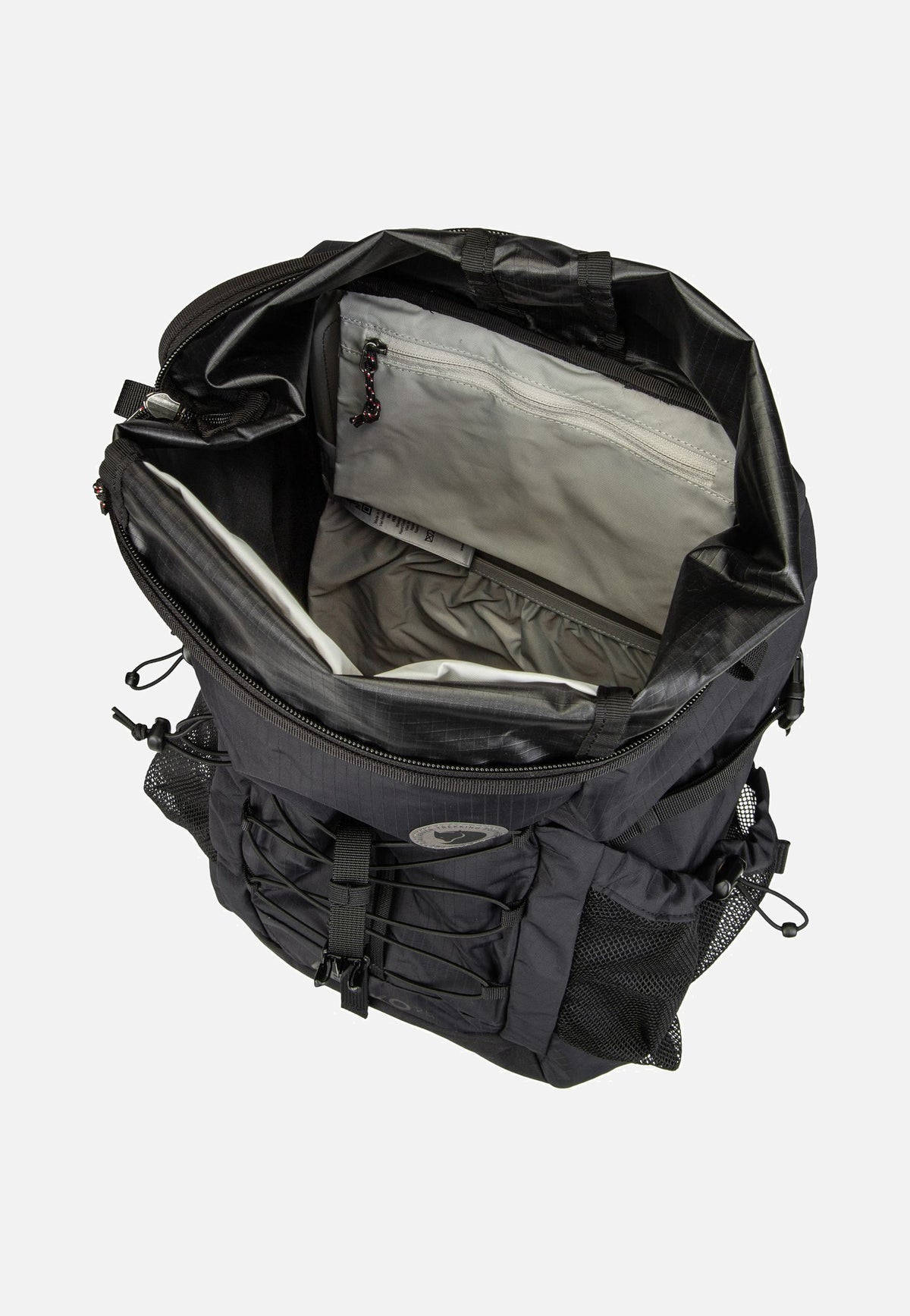 Fjällräven Abisko Hike Foldsack Black Rolltop Backpack
