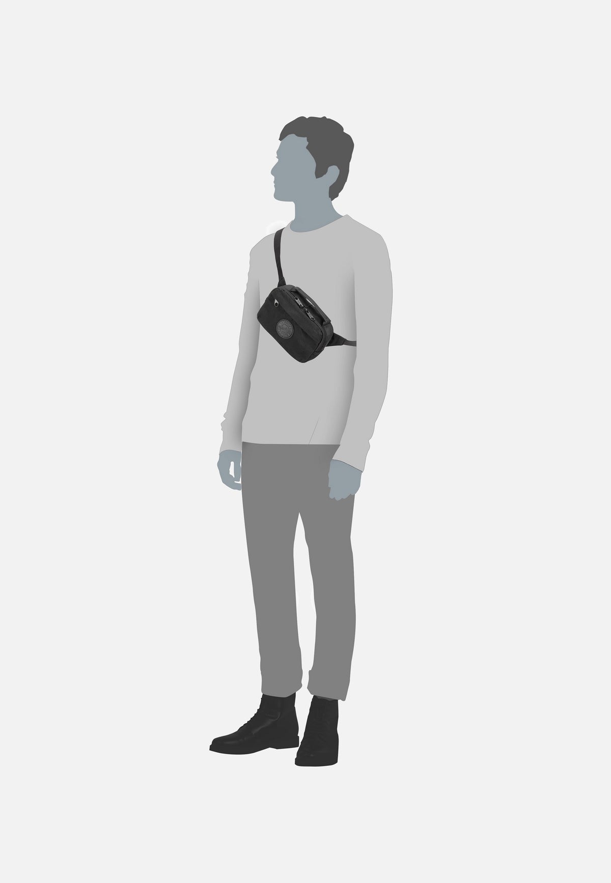 Fjällräven Kanken No.2 Black Hip Pack Black Fanny Pack