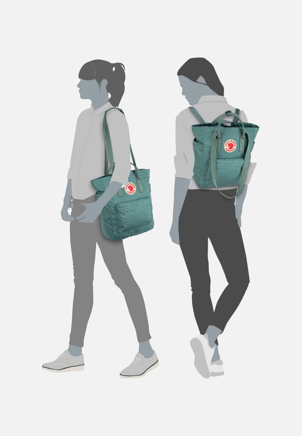 Fjällräven Kanken Totepack Frost Green Backpack