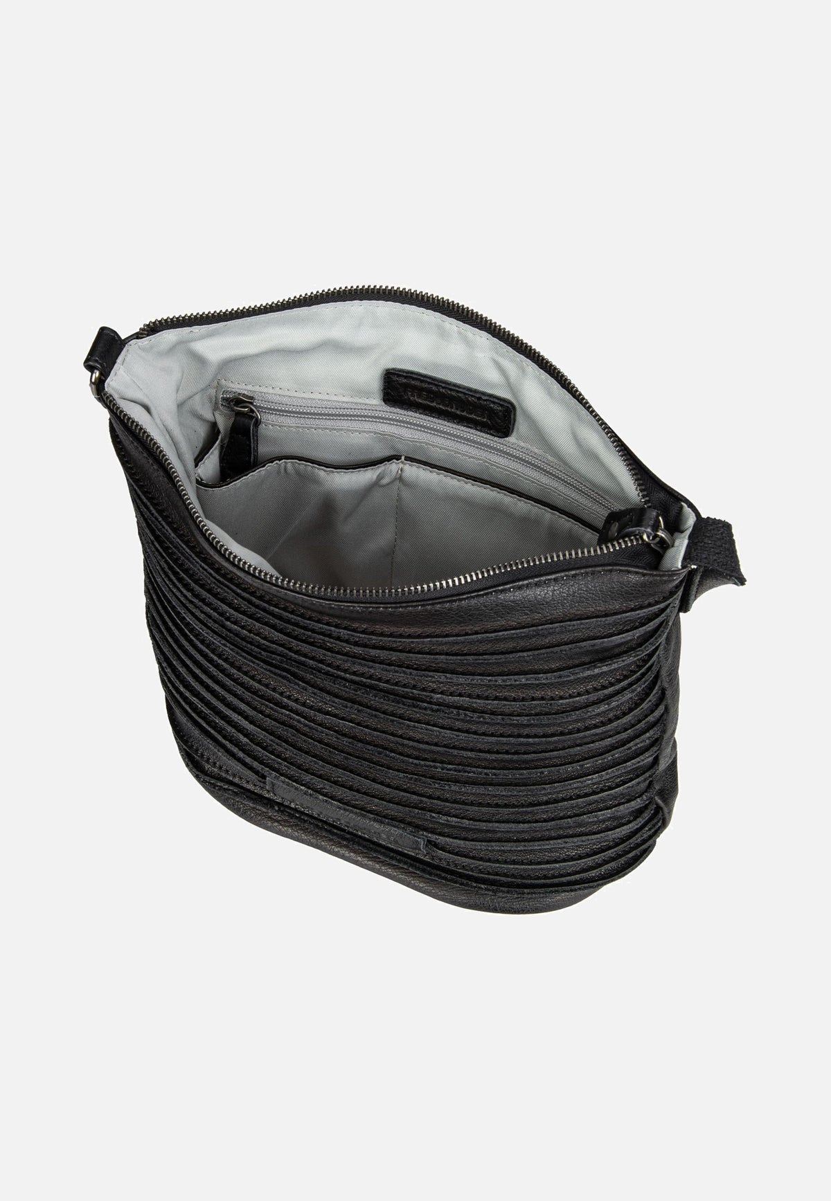 Fredsbruder Riffelinchen 927r Black Crossbody Bag