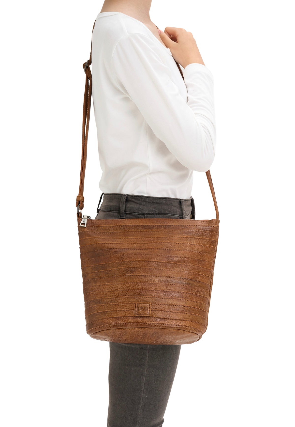 Fredsbruder Gürtelinchen 926  Desert Brown Borsa a tracolla
