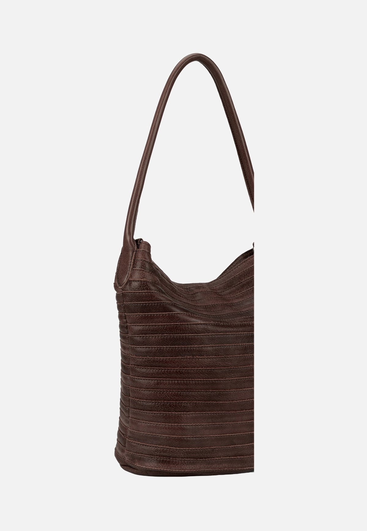 Fredsbruder My Love Bucket Hobo Dark Choco Brown Borsa Hobo