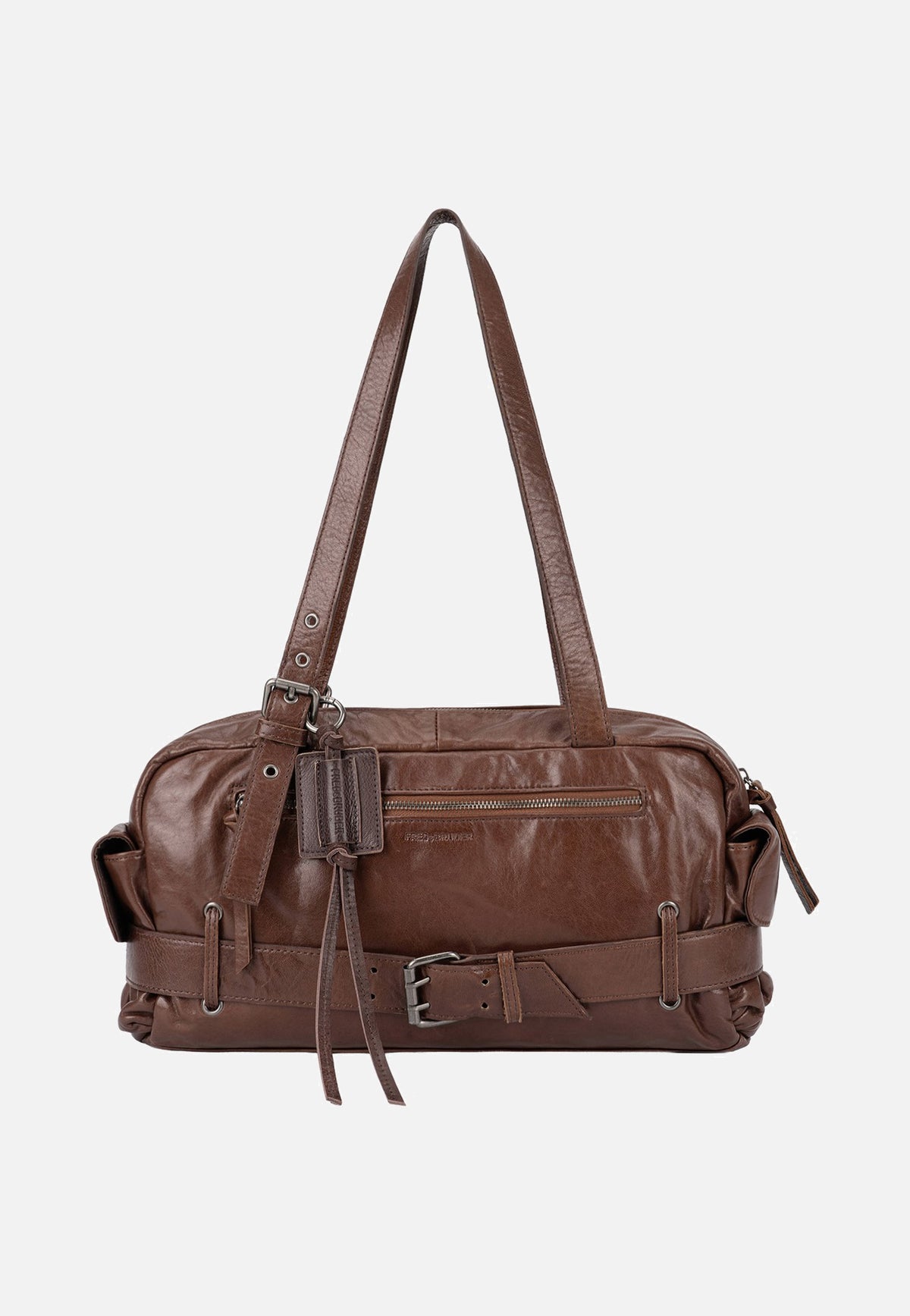Fredsbruder Perferctly Imperfect Handbag Dark Caramel Borsa a tracolla
