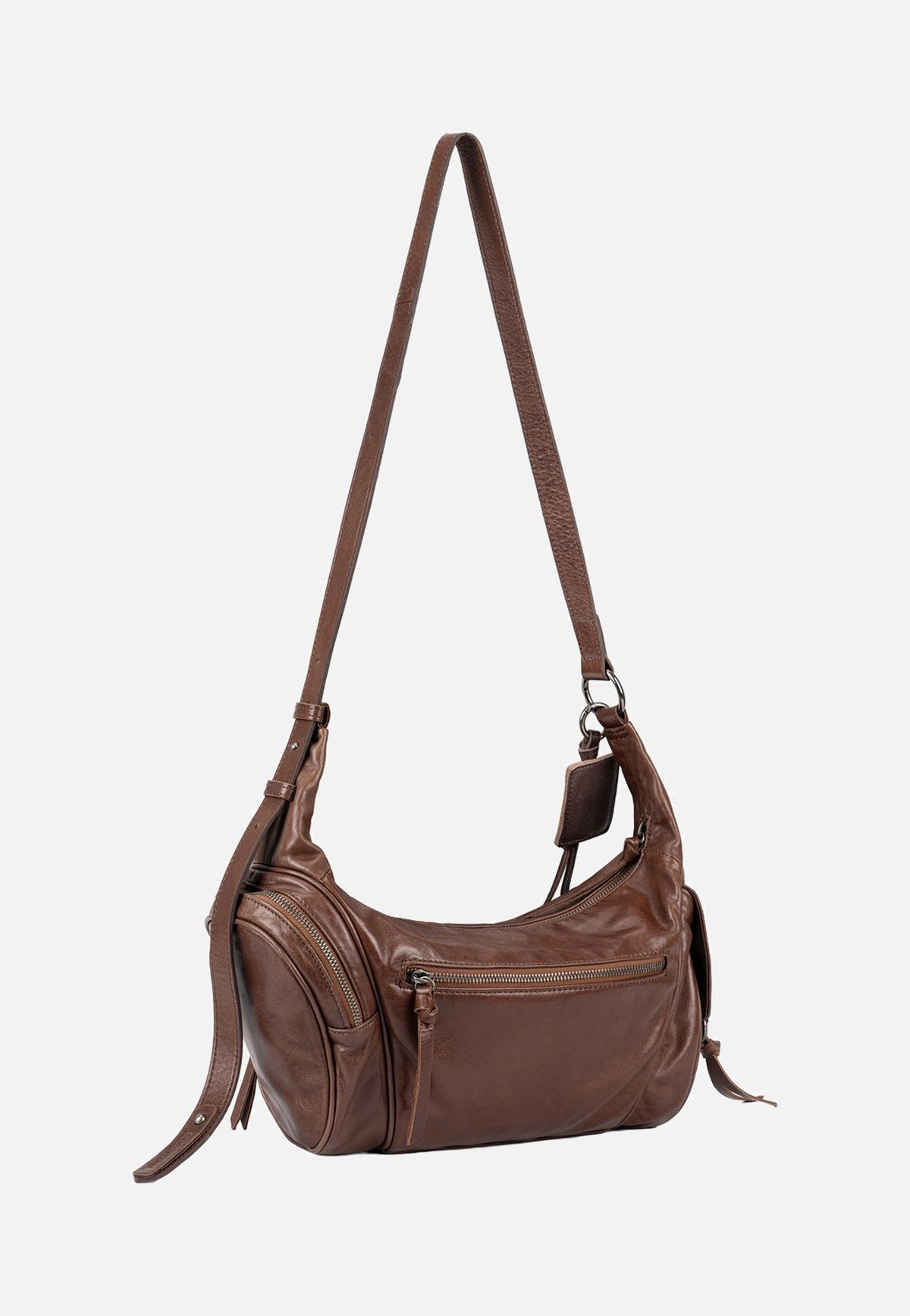 Fredsbruder Perferctly Imperfect Shoulderbag Dark Caramel Borsa a tracolla