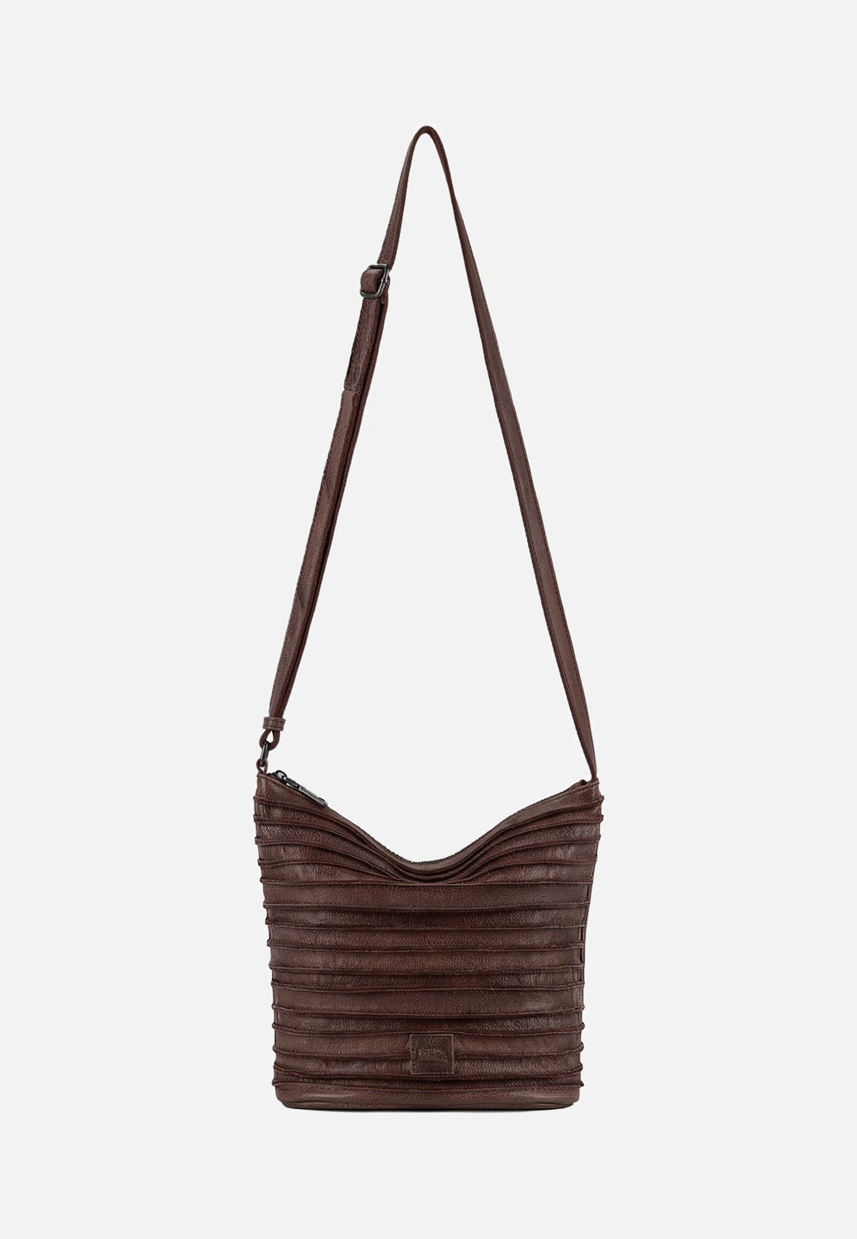 Fredsbruder Riffelinchen 927R Dark Choco Brown Borsa a tracolla