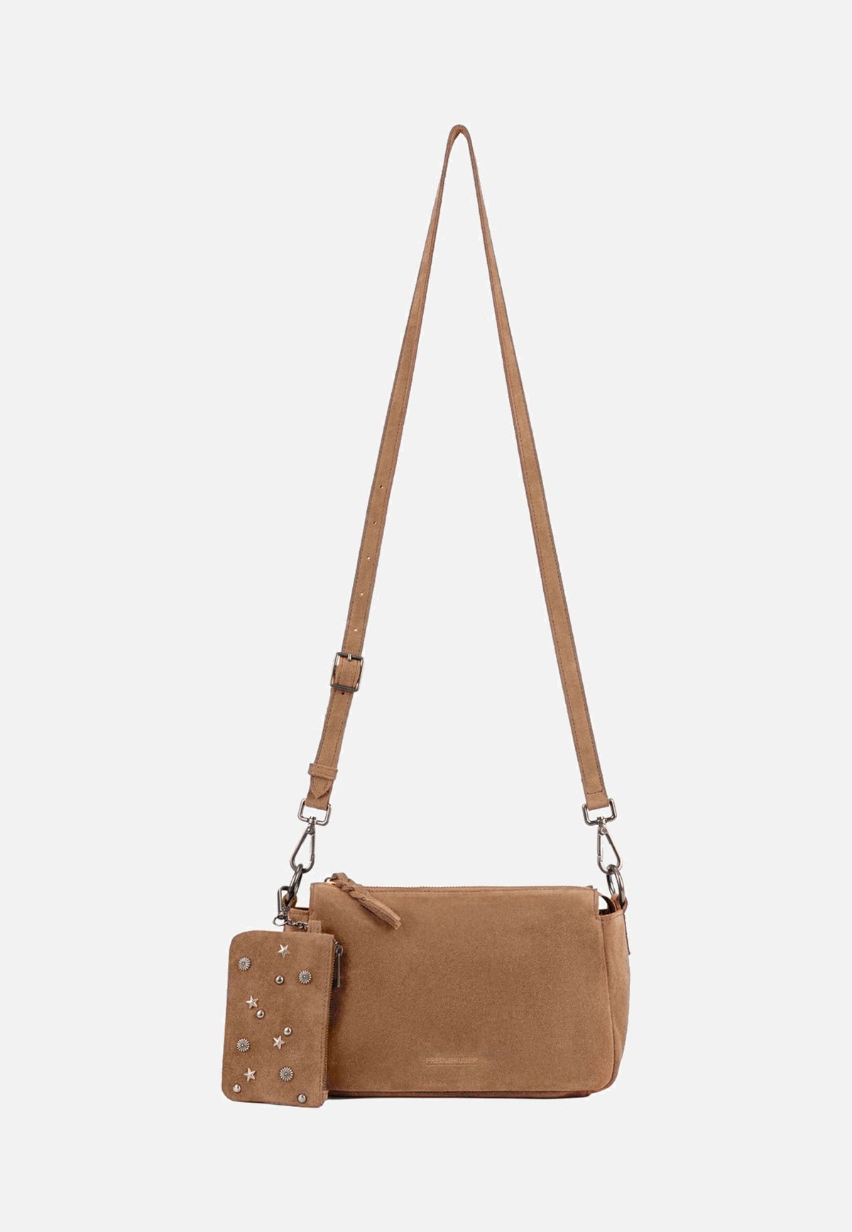 Fredsbruder Studs & Calm Crossbag Dark Sand Borsa a tracolla