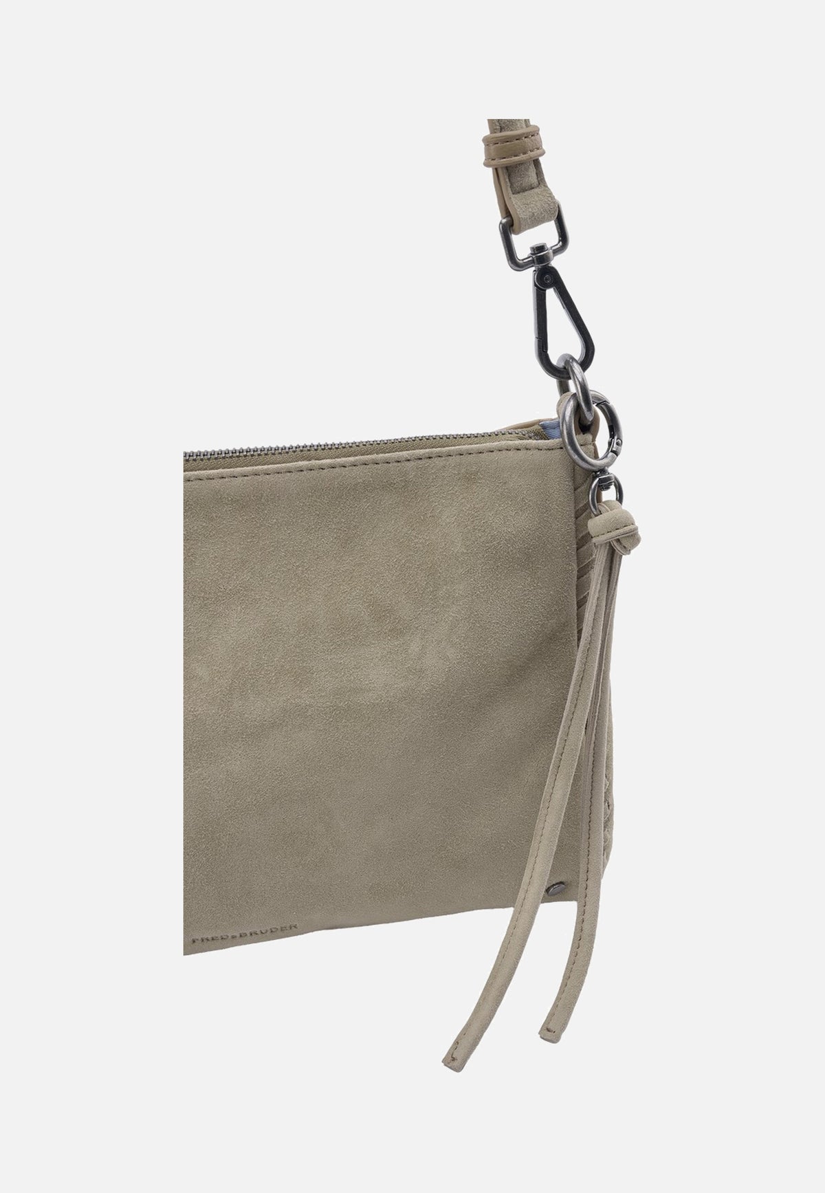 Fredsbruder Whipstitch Soul Crossbag Taupe Schoudertas