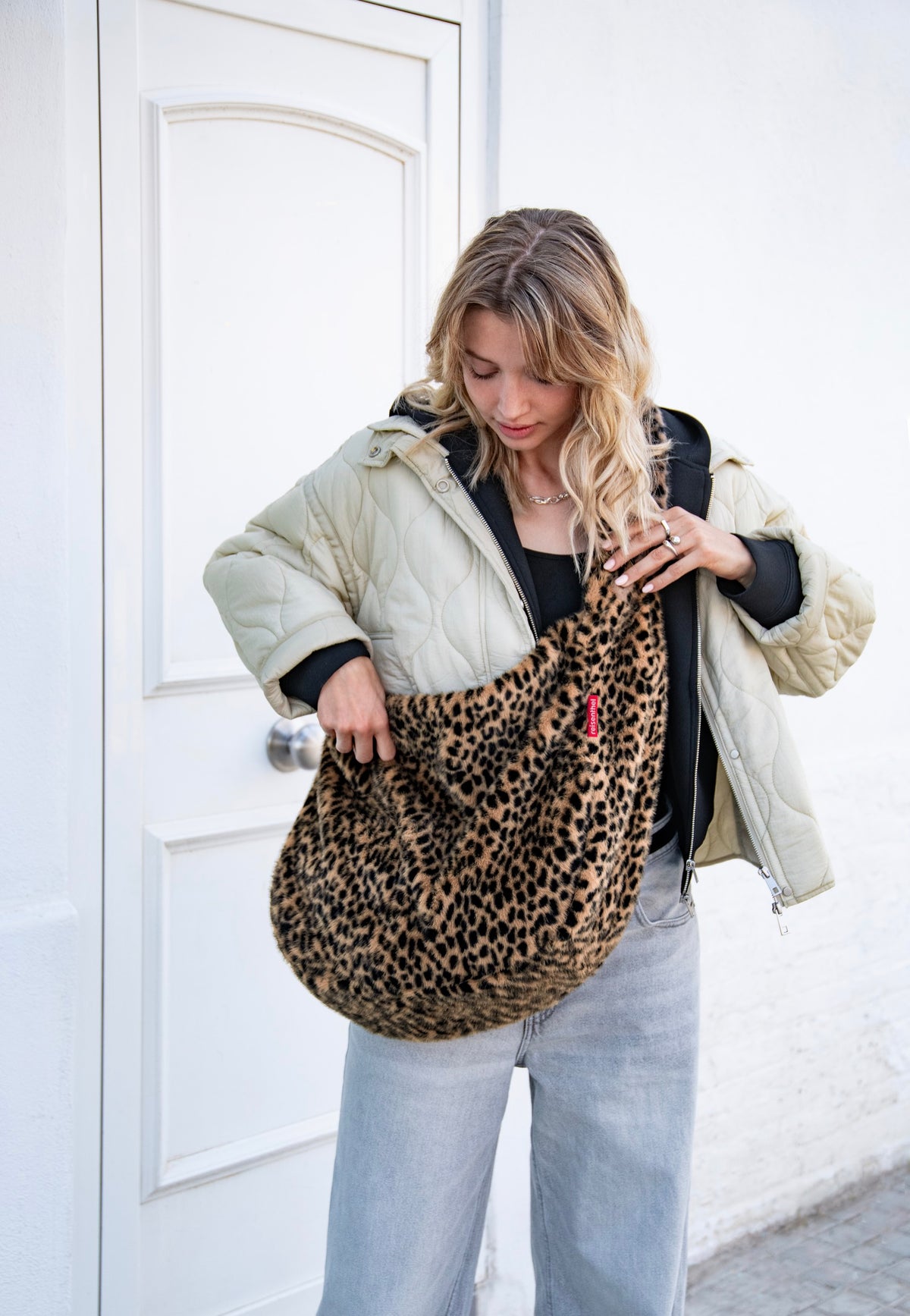 reisenthel Moonbag Leo Fake Fur Borsa Hobo