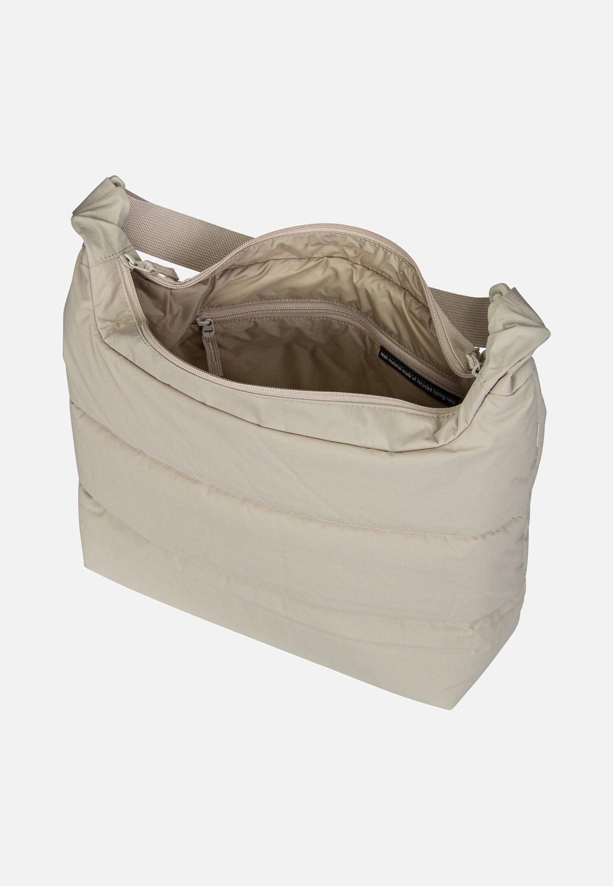 GOT BAG Puffer Square Bag Large Monochrome Scallop Hobo-tas