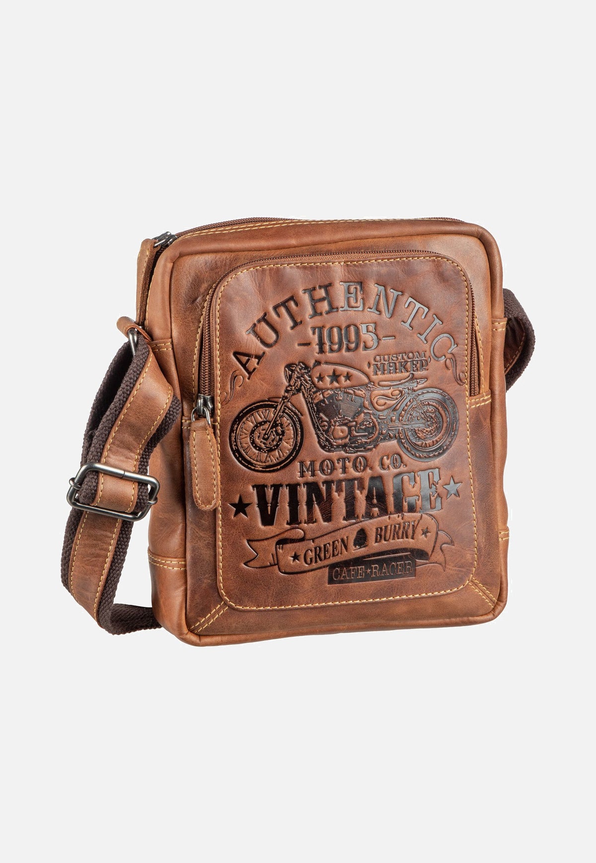 Greenburry Cafe Racer 0832 Antikbraun Sac à bandoulière