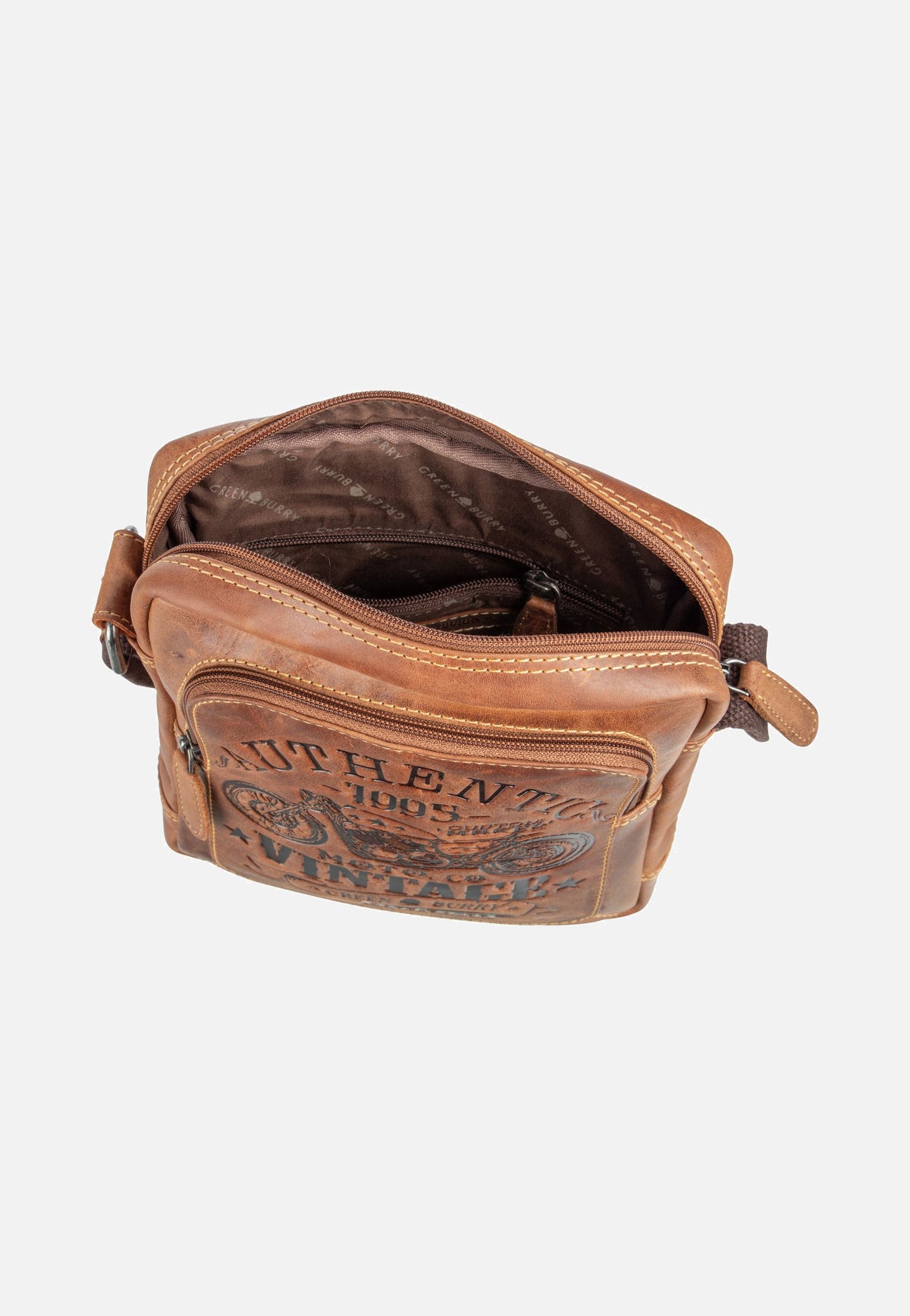Greenburry Cafe Racer 0832 Antikbraun Sac à bandoulière