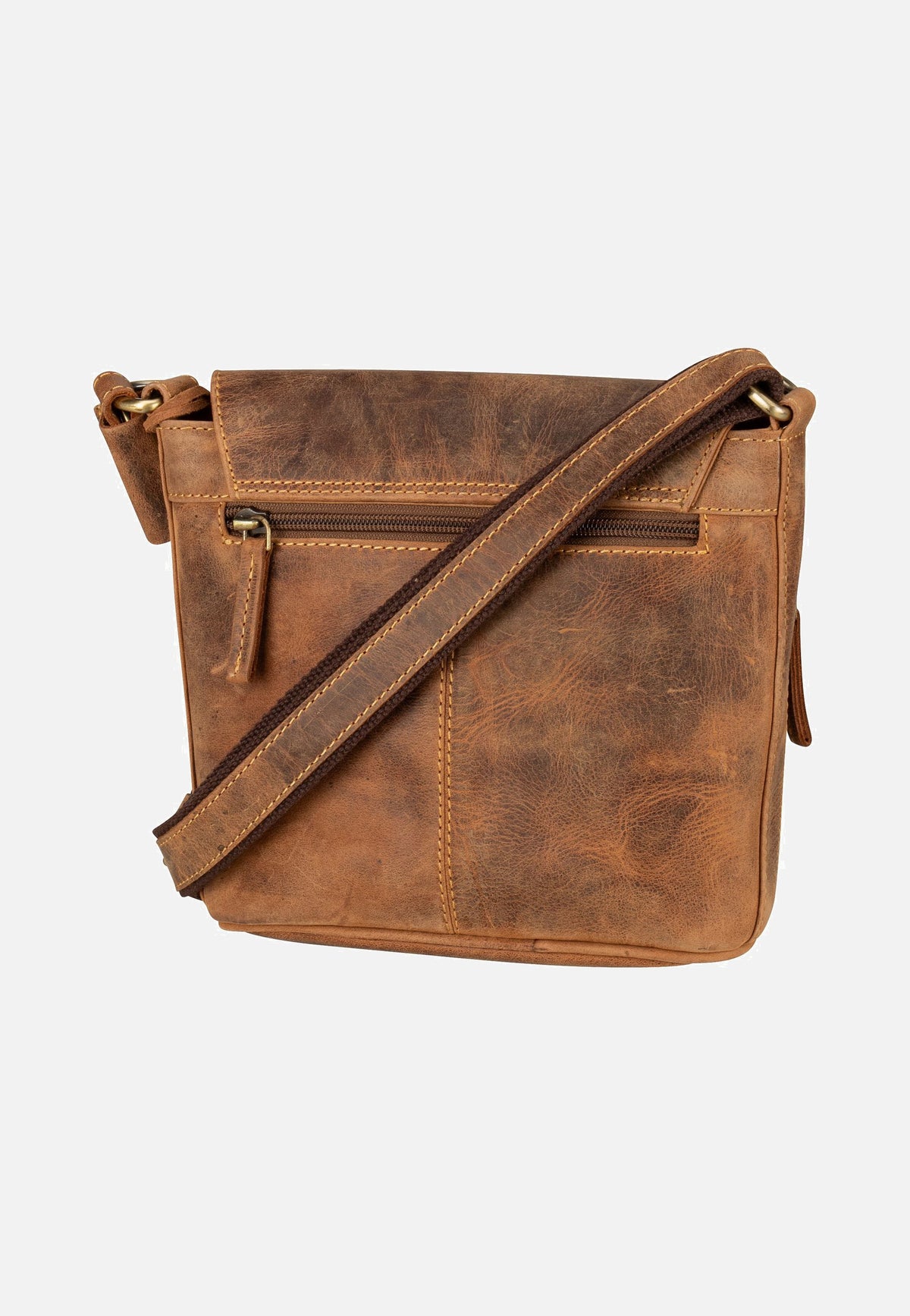 Greenburry Vintage 1727 Sattelbraun Crossbody Bag