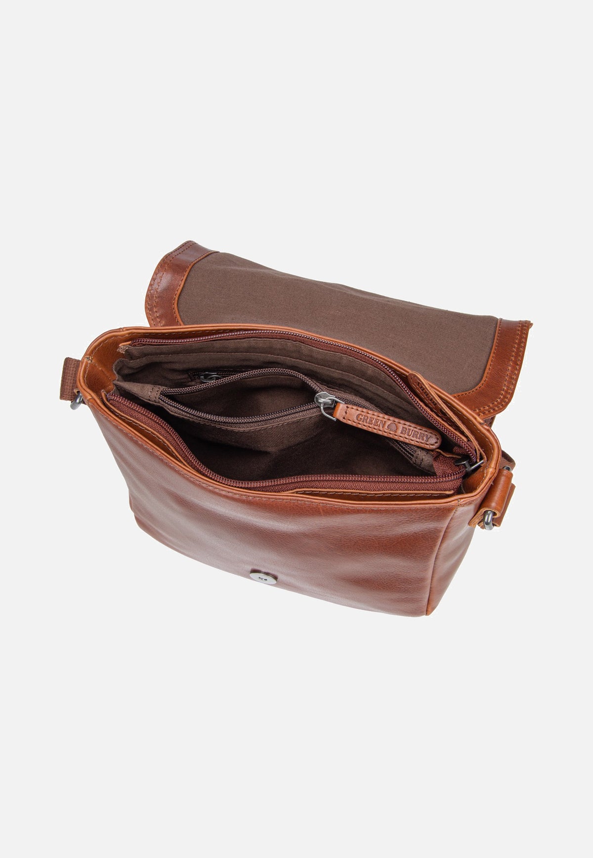 Greenburry Waxy Vintage Crossbody Bag Tobacco Nut Crossbody Bag