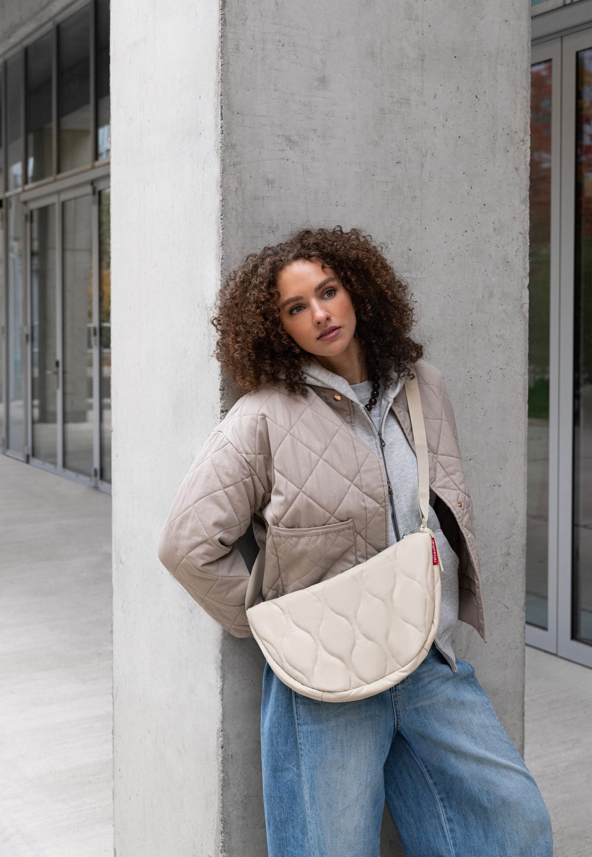 reisenthel Moonbag S Puffer Stone Sac bandoulière