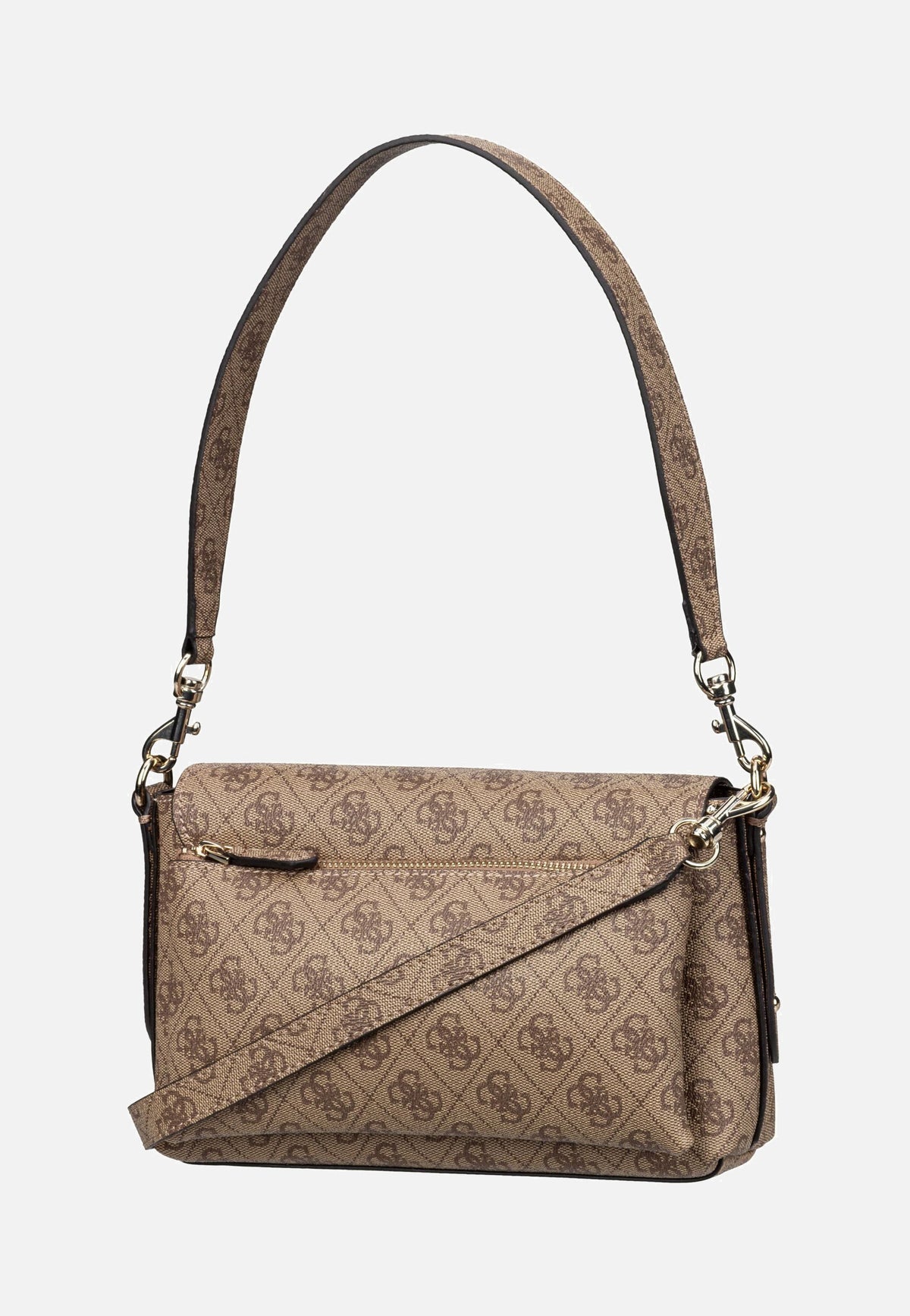 Guess Brenton Flap Logo 48190 Latte Shoulder Bag